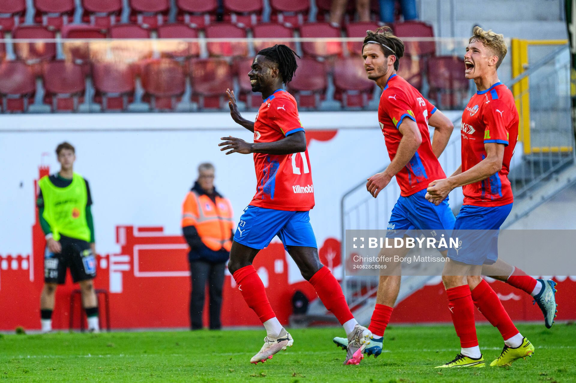 Helsingborgs Benjamin Acquah, Wilhelm Loeper och Benjamin
