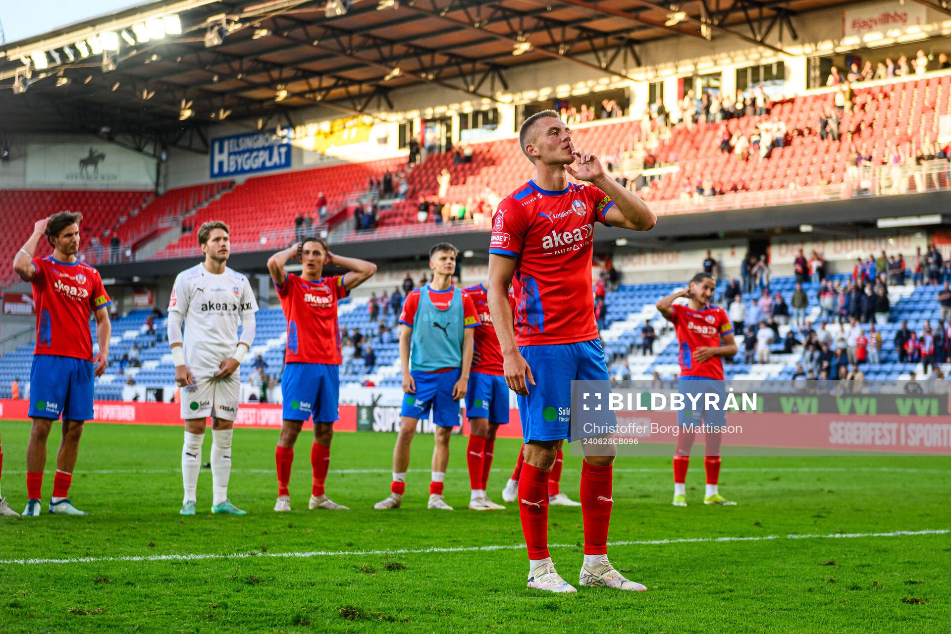 Helsingborgs Dennis Olsson jublar