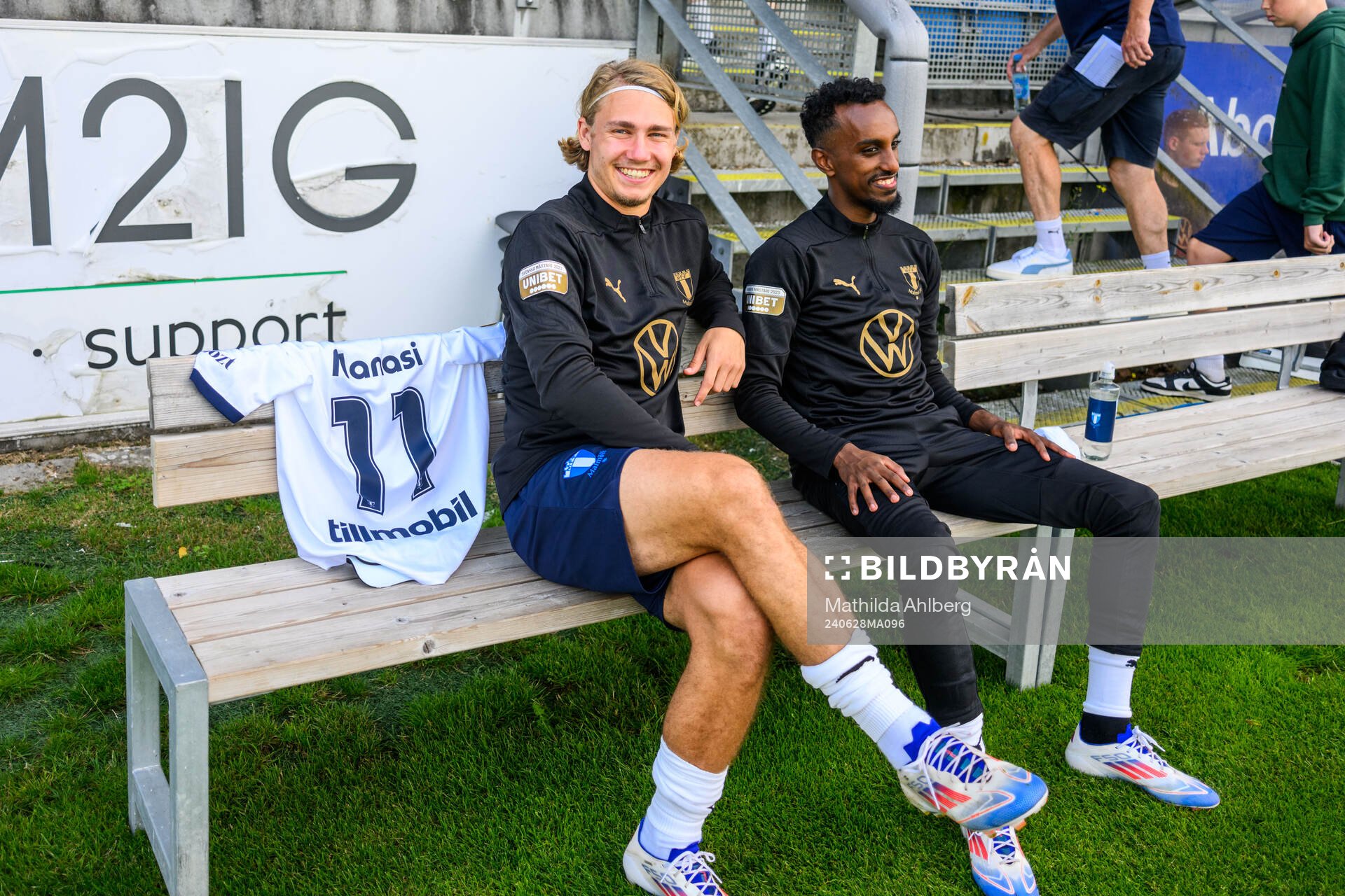 Malmö FFs Sebastian Nanasi och Taha Abdi Ali