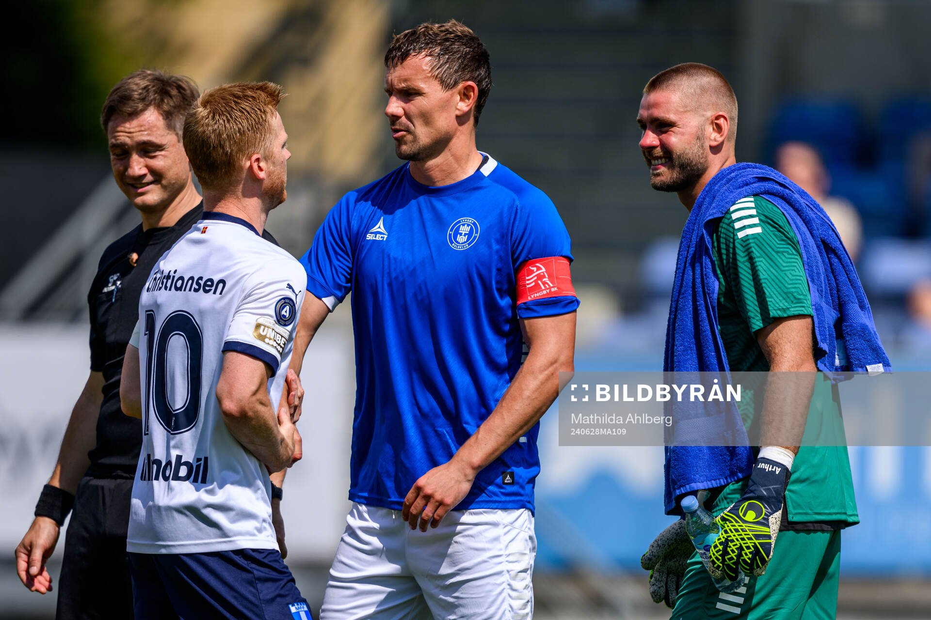 Malmö FFs Anders Christiansen och Lyngbys Andreas Bjelland