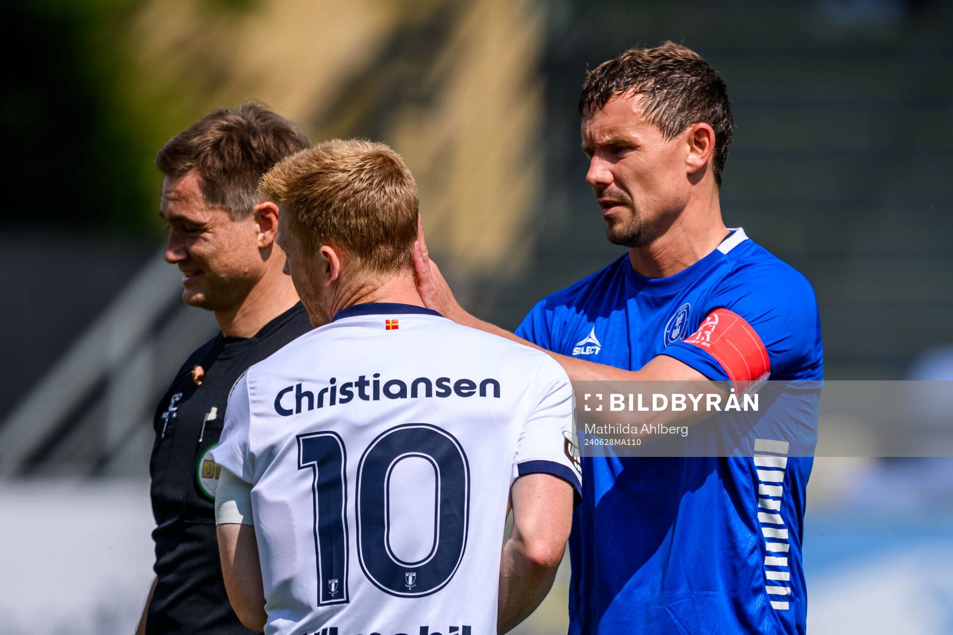 Malmö FFs Anders Christiansen och Lyngbys Andreas Bjelland