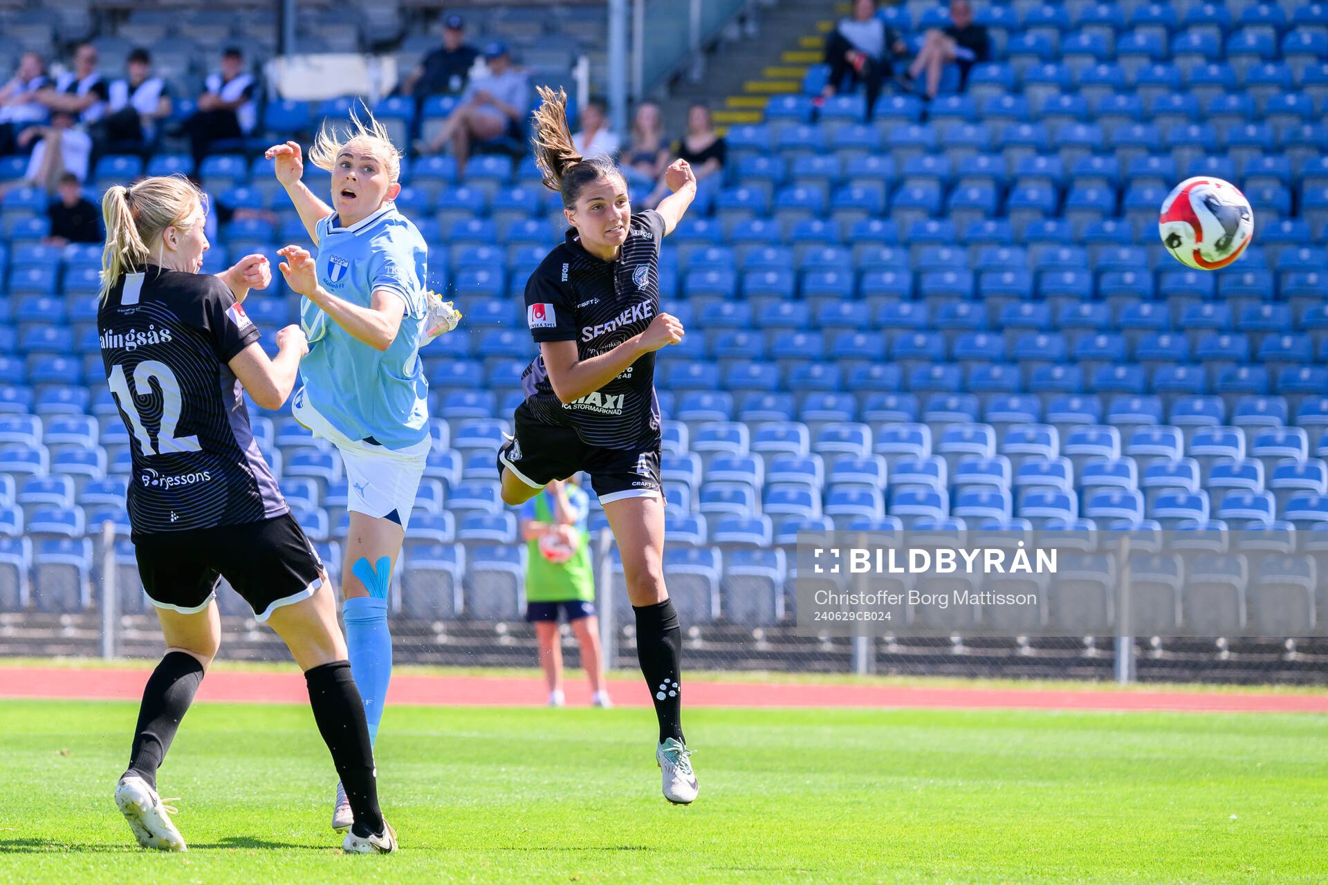 Alingsås Jimmy Nord och Malmö FFs Beatrice Persson