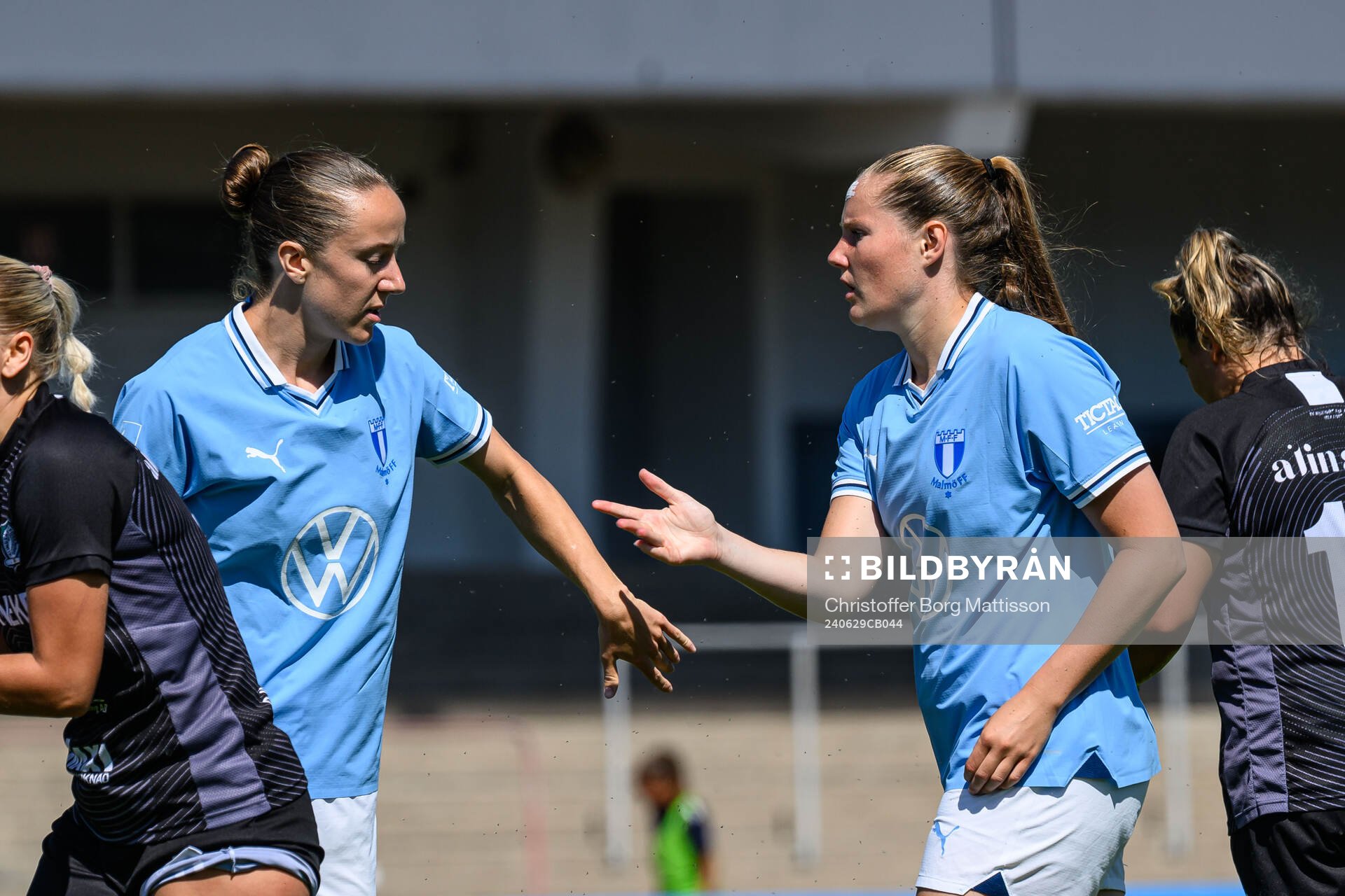 Malmö FFs Anna Plantin och Linnea Svensson