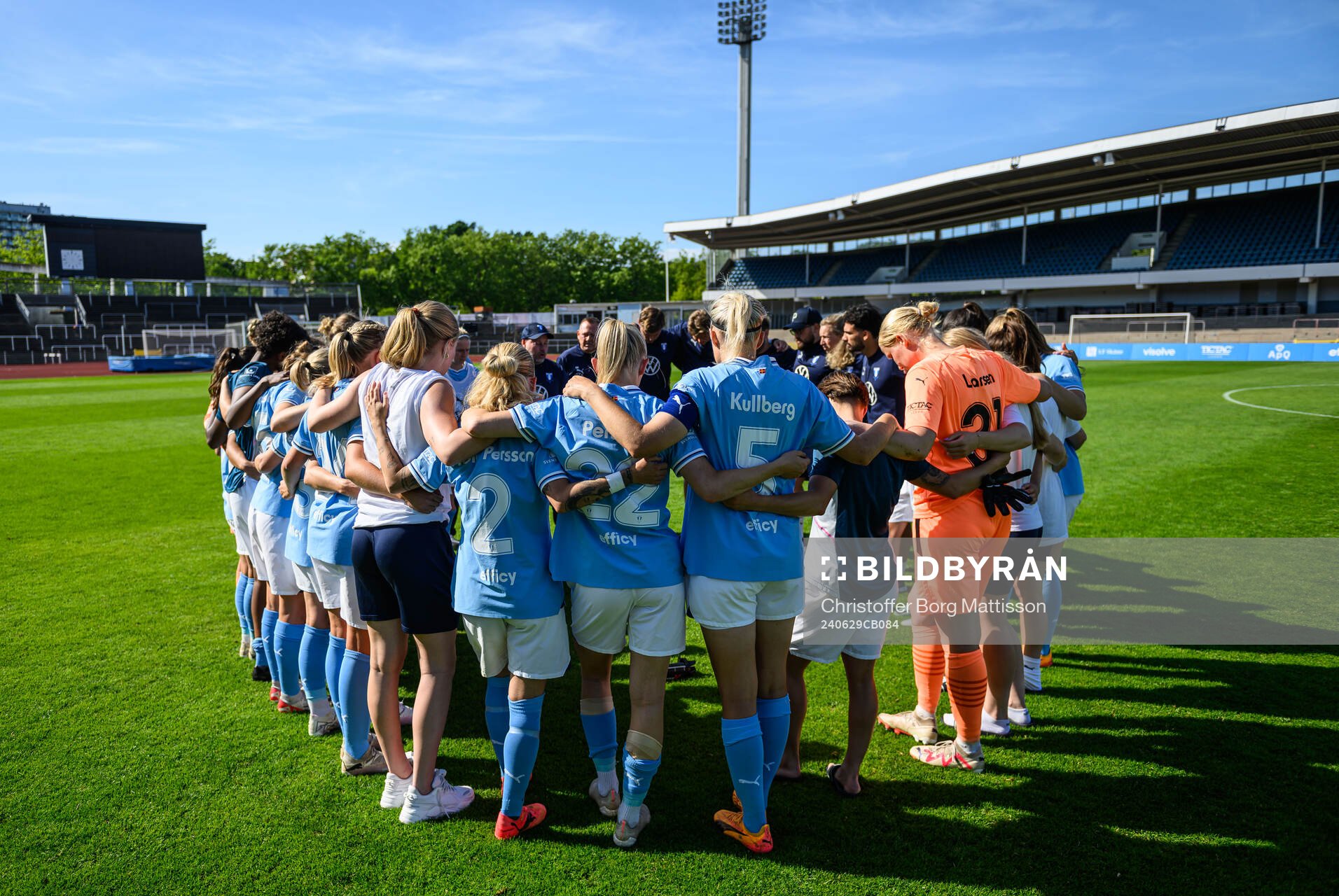 Malmö FFs spelare och ledare samlas