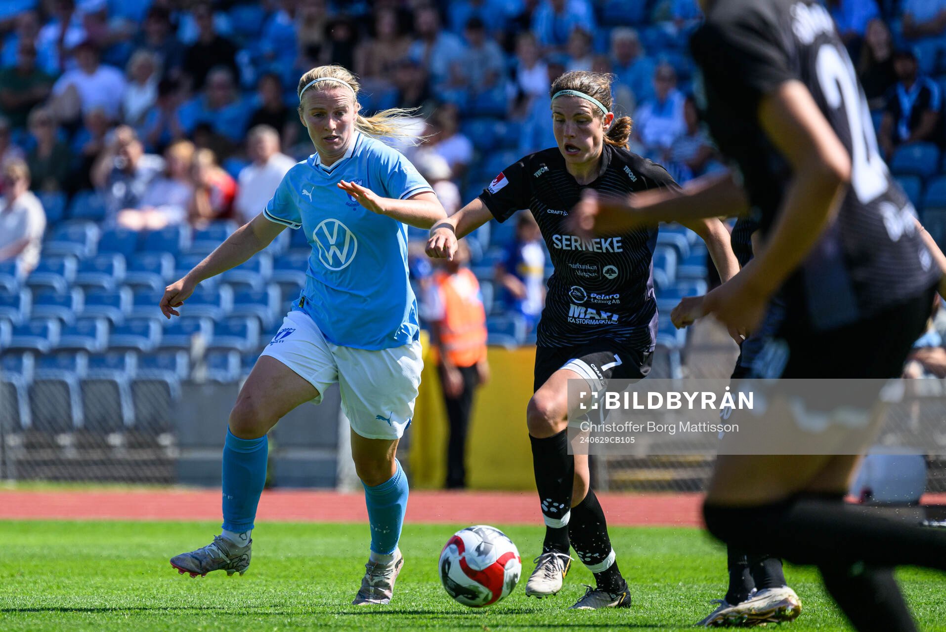 Malmö FFs Amanda Kander och Alingsås Tove Lorén
