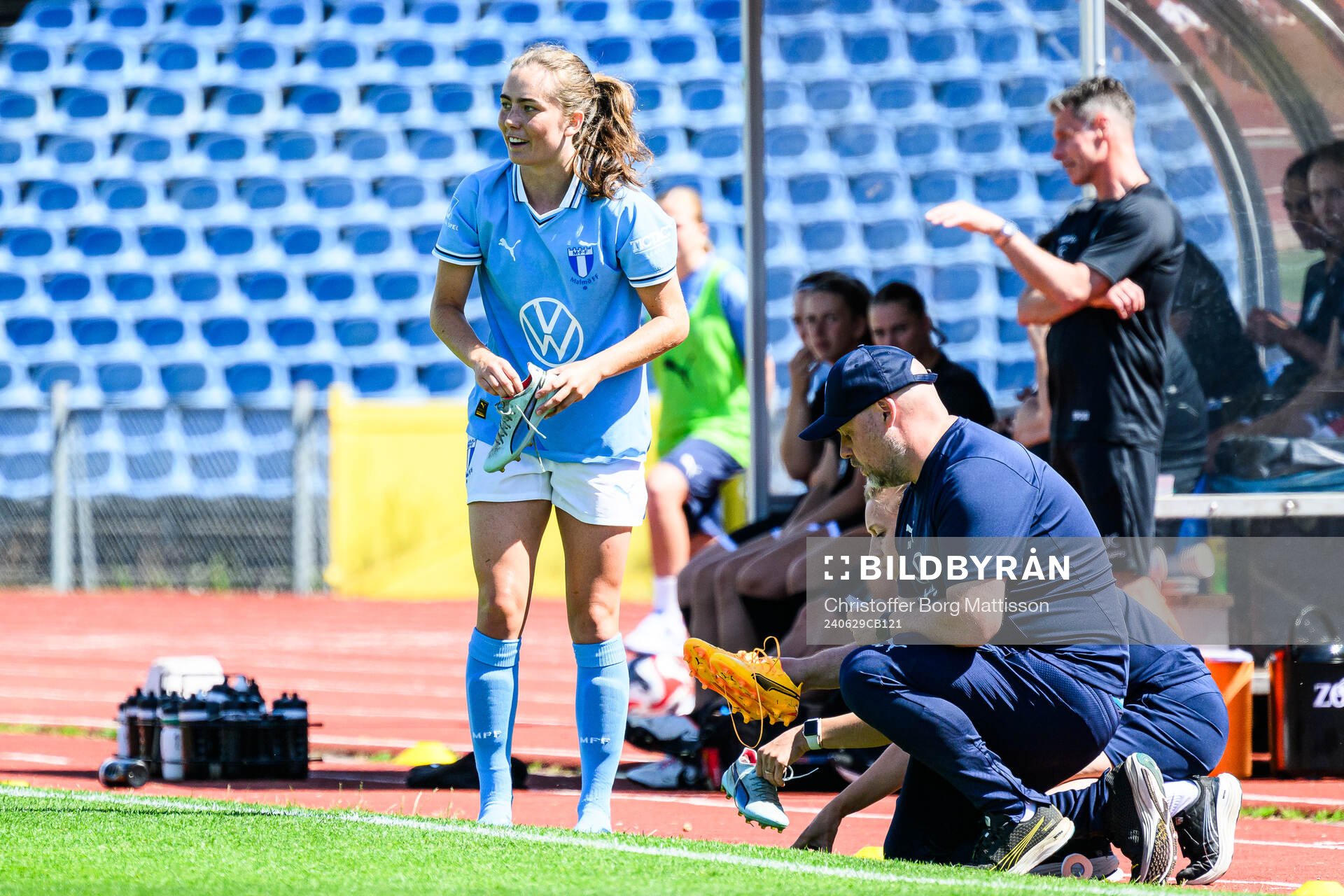 Malmö FFs Matilda Eriksson Kristell byter skor