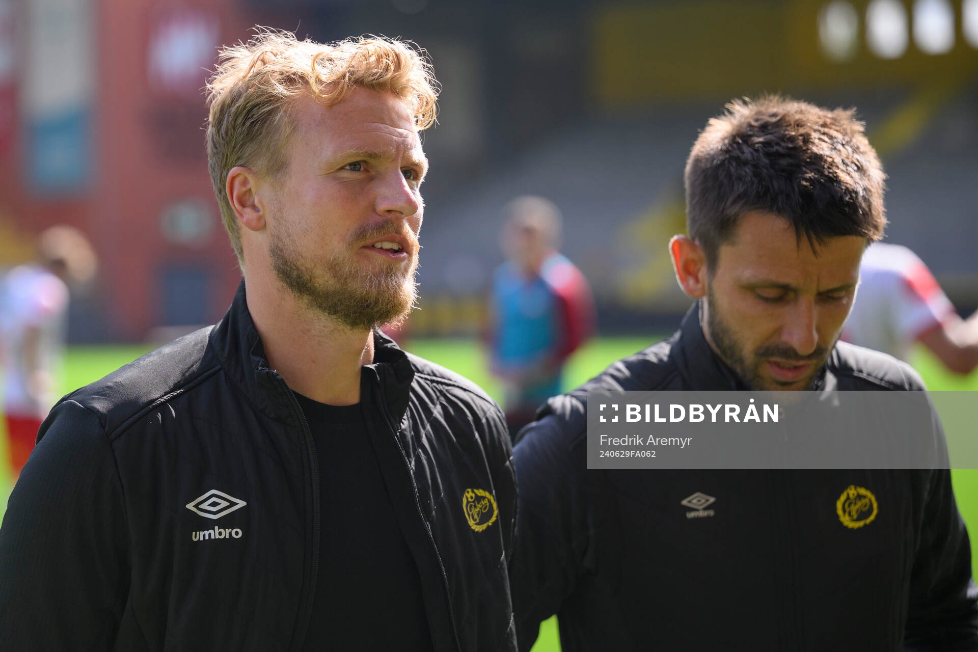 Elfsborgs manager Oscar Hiljemark och assisterande tränare