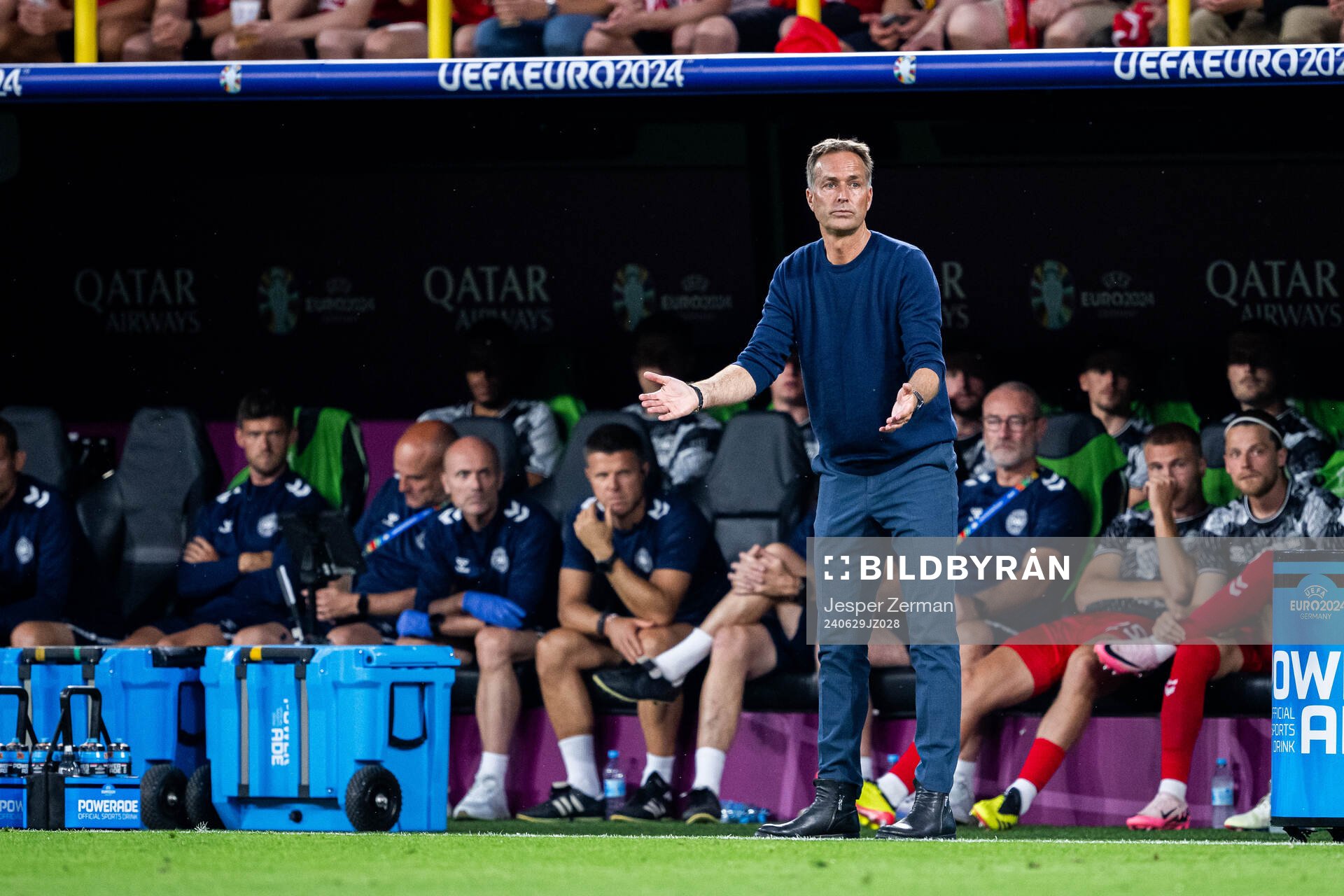 Head coach Kasper Hjulmand of Denmark