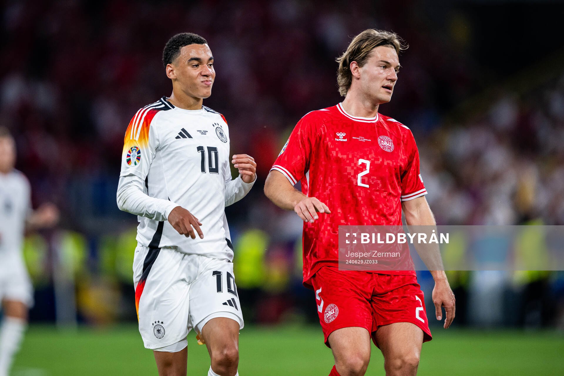 Jamal Musiala of Germany looks dejected