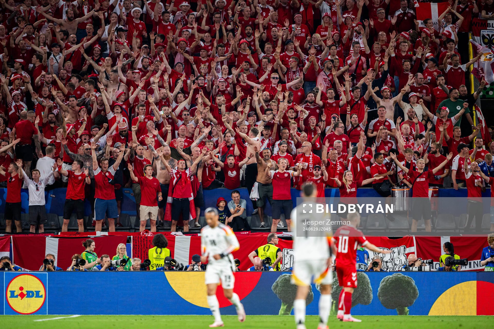 Supporters of Denmark