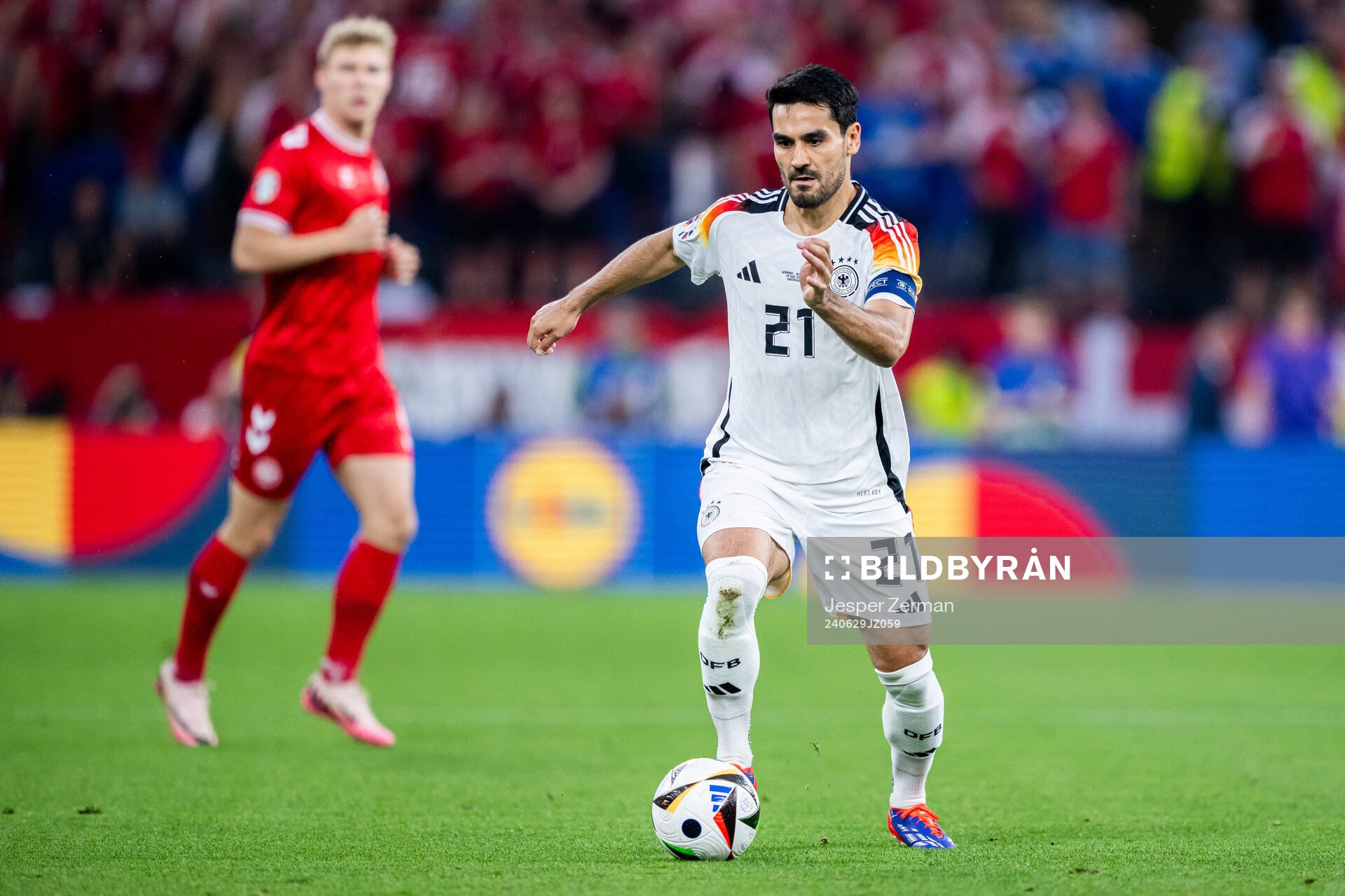 Ilkay Gundogan of Germany during the UEFA Euro 2024 Football Championship round of 16 match between Germany and Denmark on June 29, 2024 in Dortmund.
