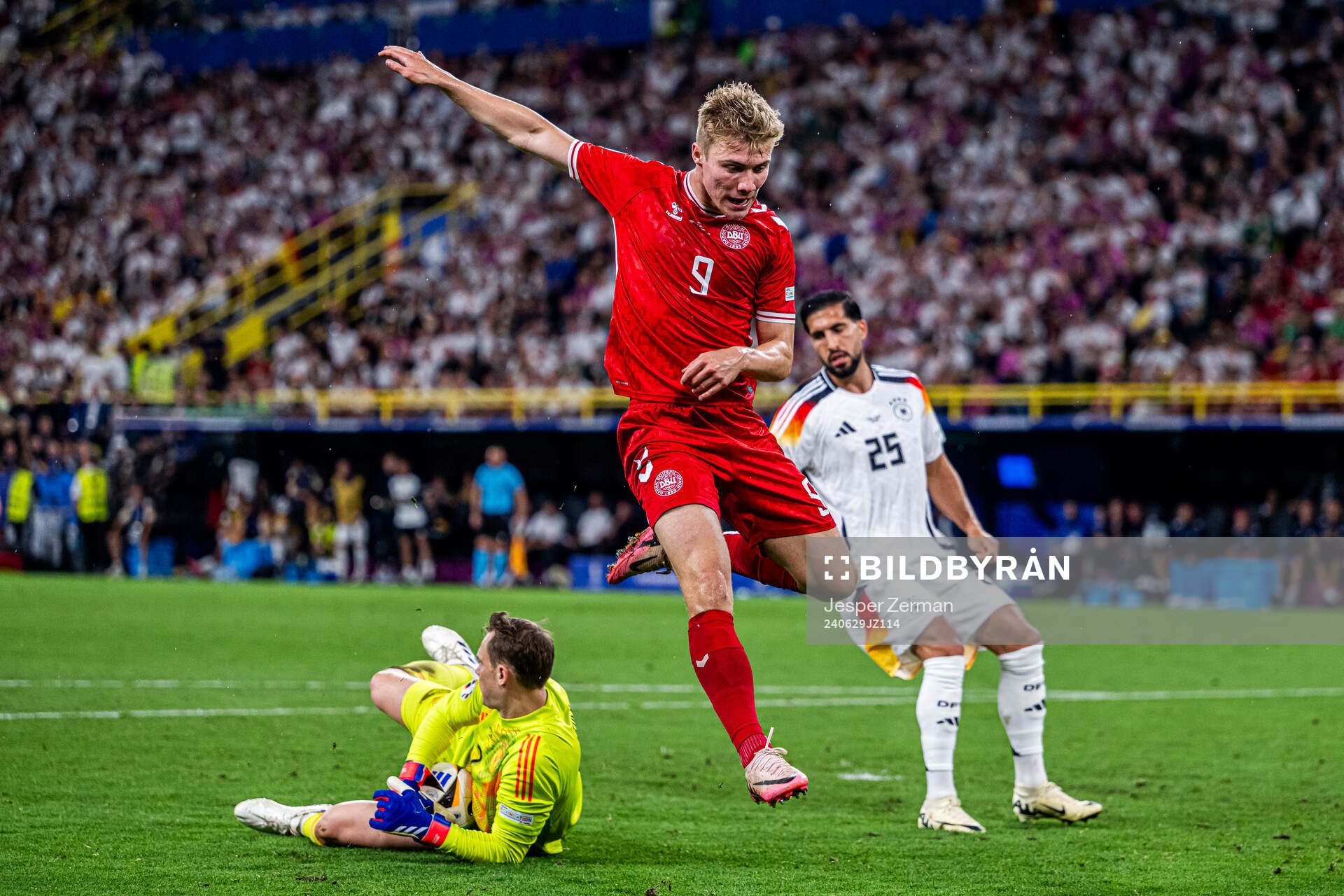 Rasmus Højlund of Denmark
