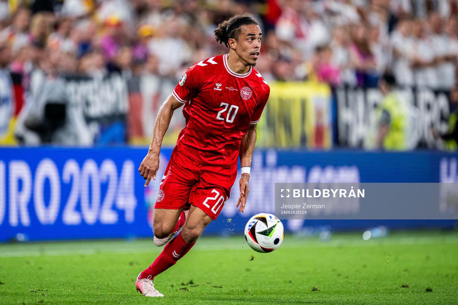 Yussuf Poulsen of Denmark
