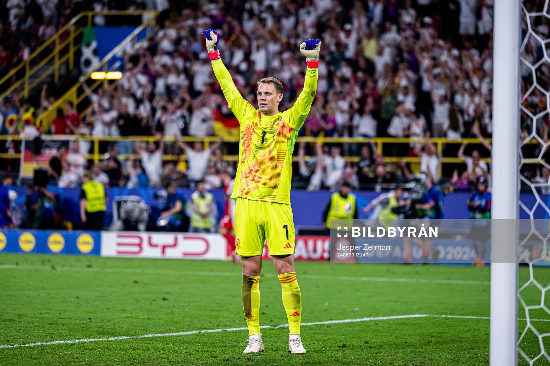Goalkeeper Manuel Neuer of Germany celebrates