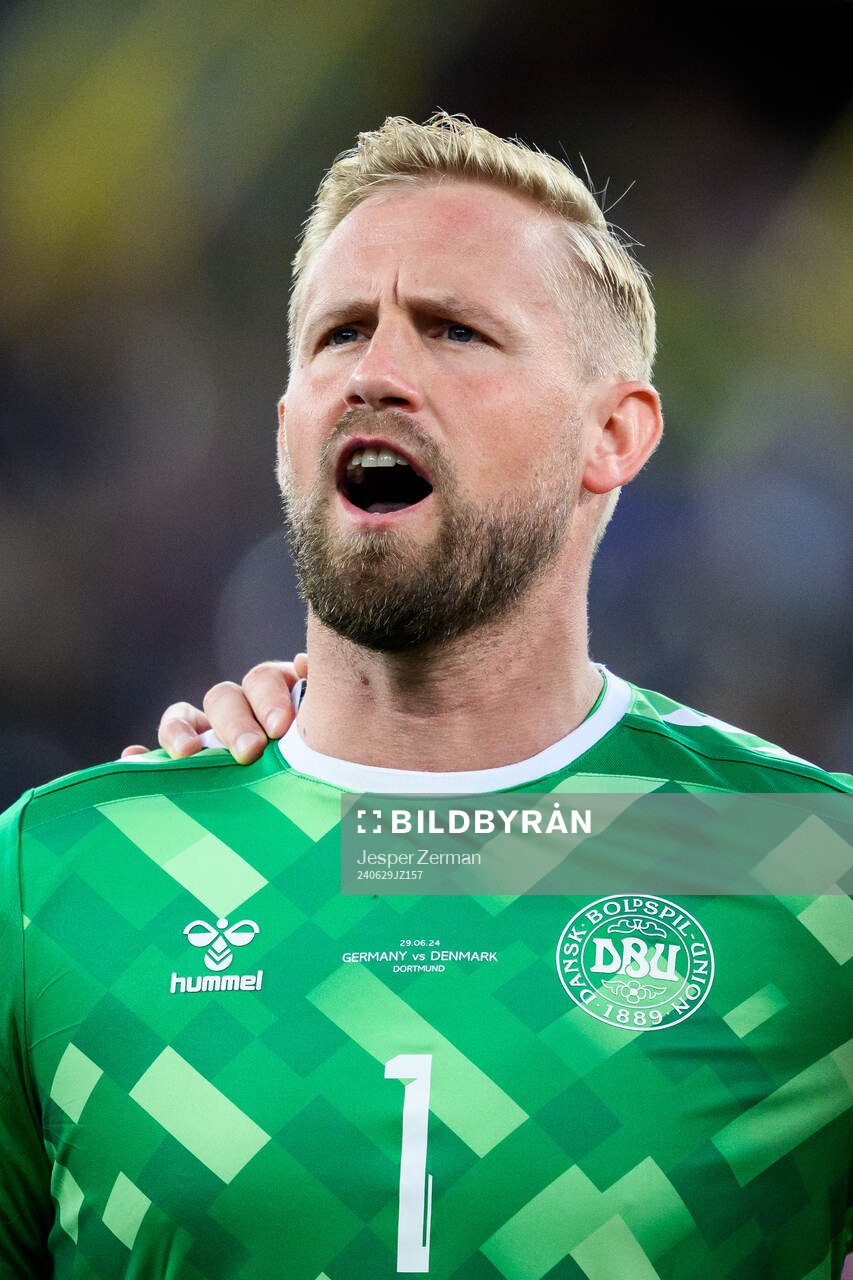goalkeeper Kasper Schmeichel of Denmark