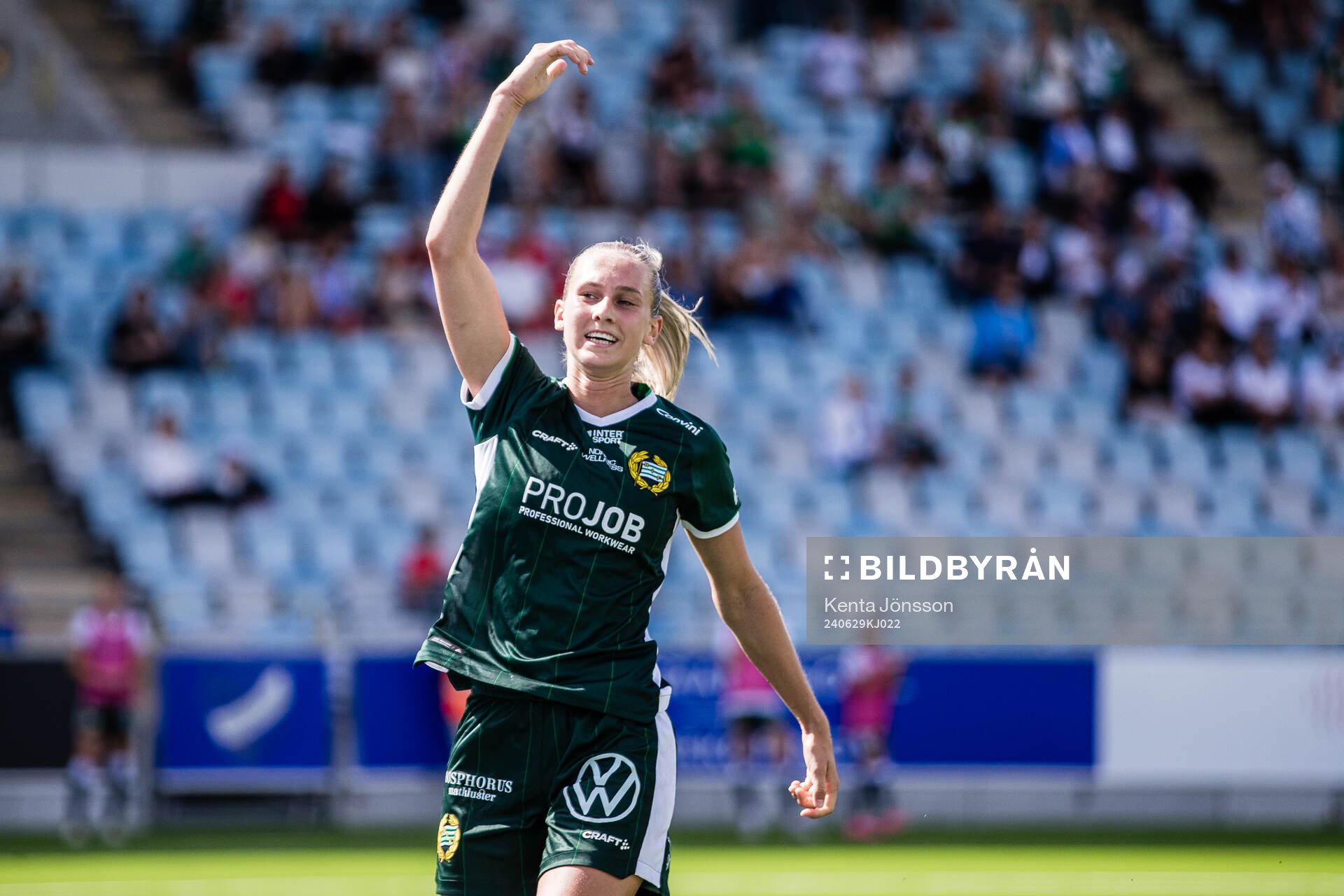 Hammarbys Ellen Wangerheim jublar