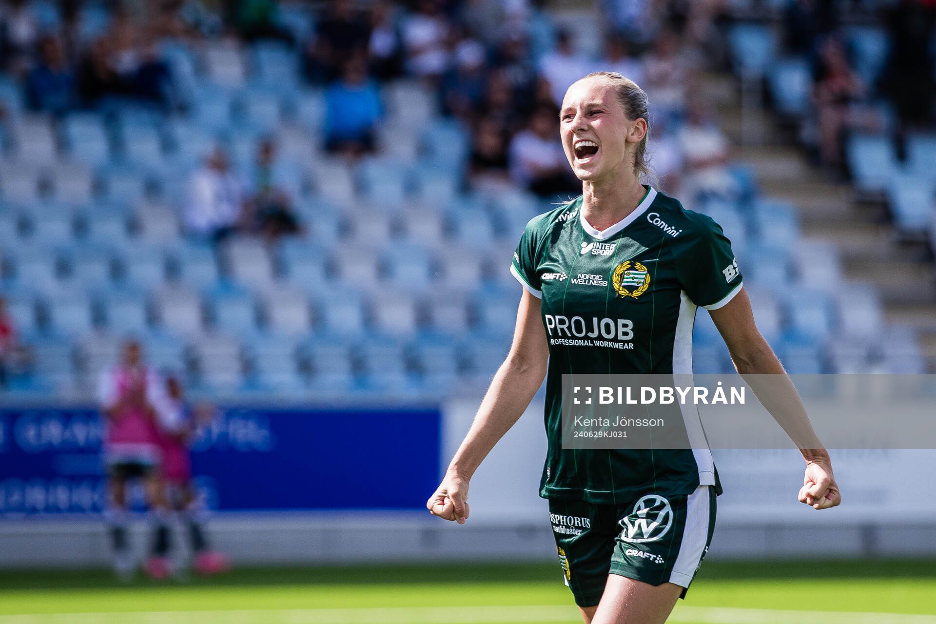 Hammarbys Ellen Wangerheim jublar