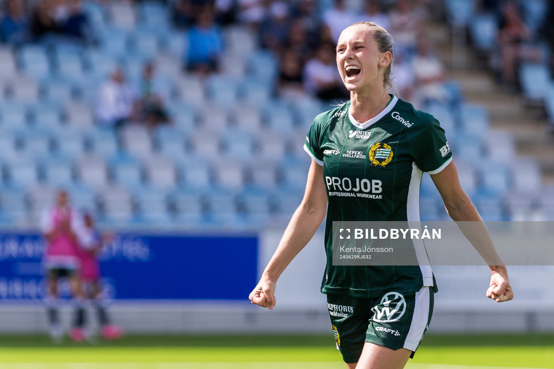 Hammarbys Ellen Wangerheim jublar