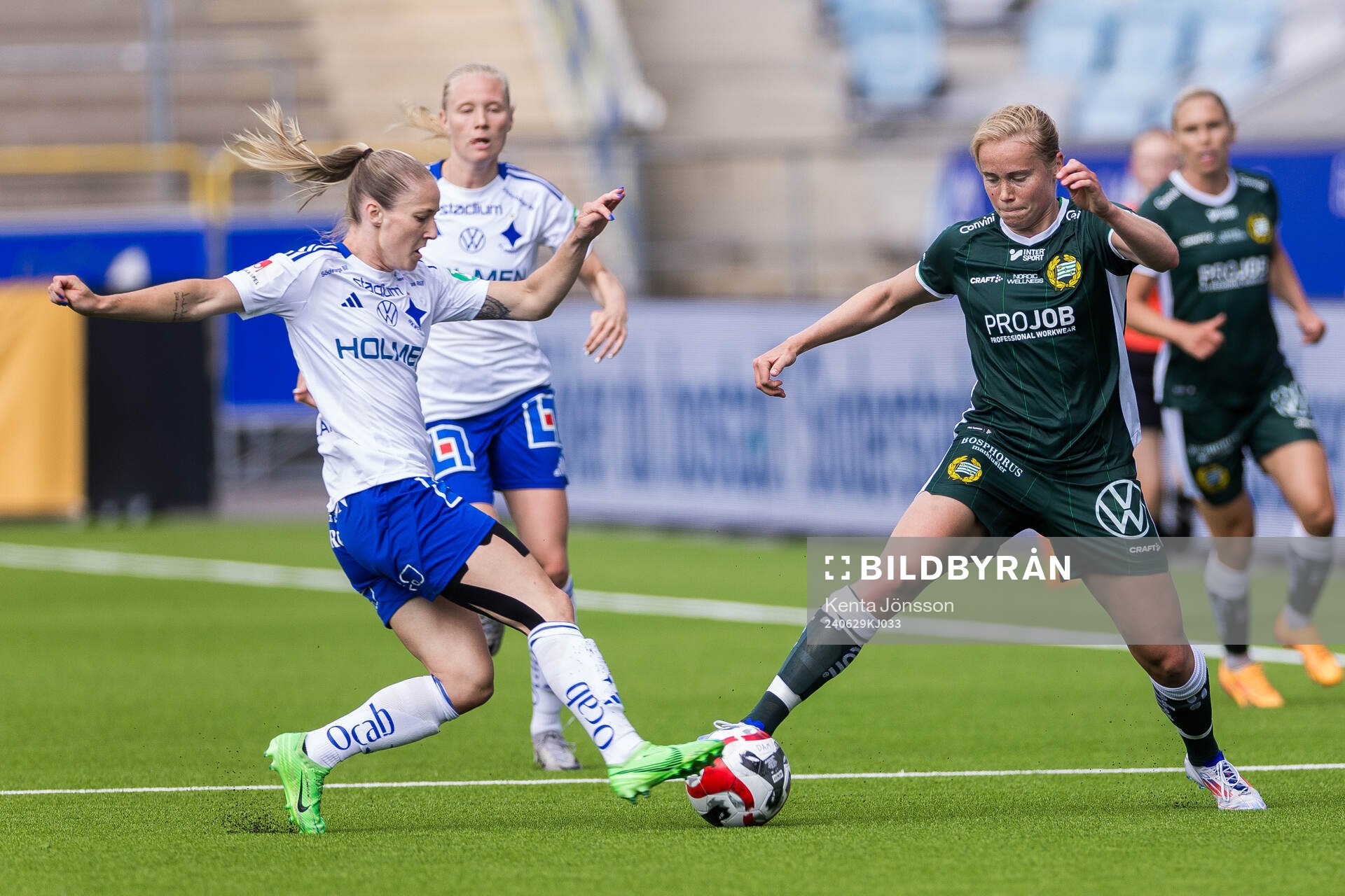 IFK Norrköpings Sabina Ravnell och Hammarbys Julie Blakstad