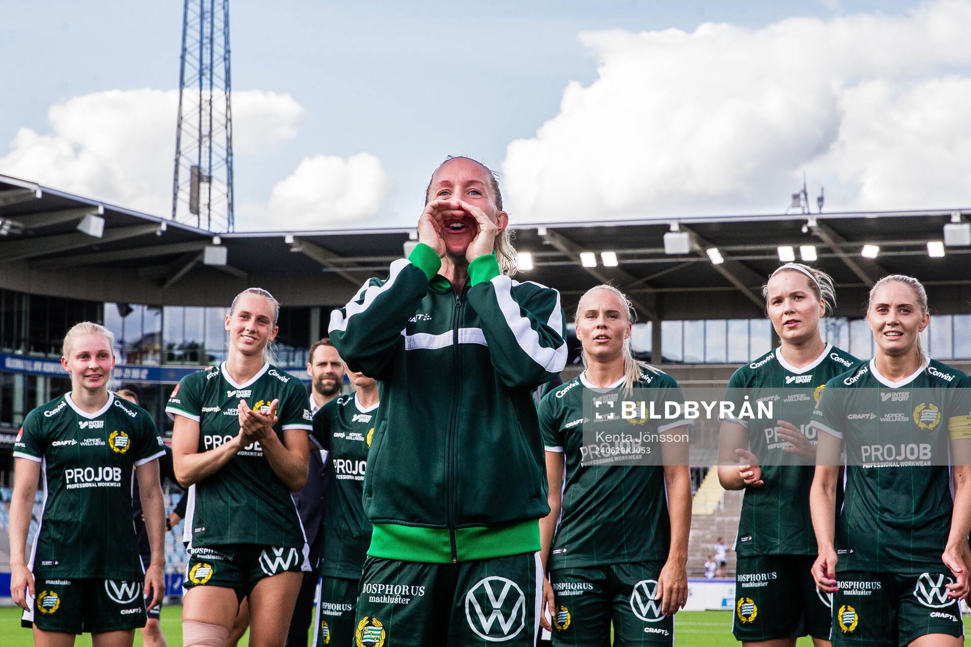 Hammarbys Julia Roddar jublar