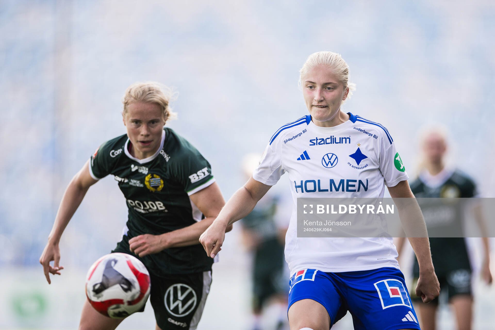 IFK Norrköpings Sabina Ravnell och Hammarbys Smilla