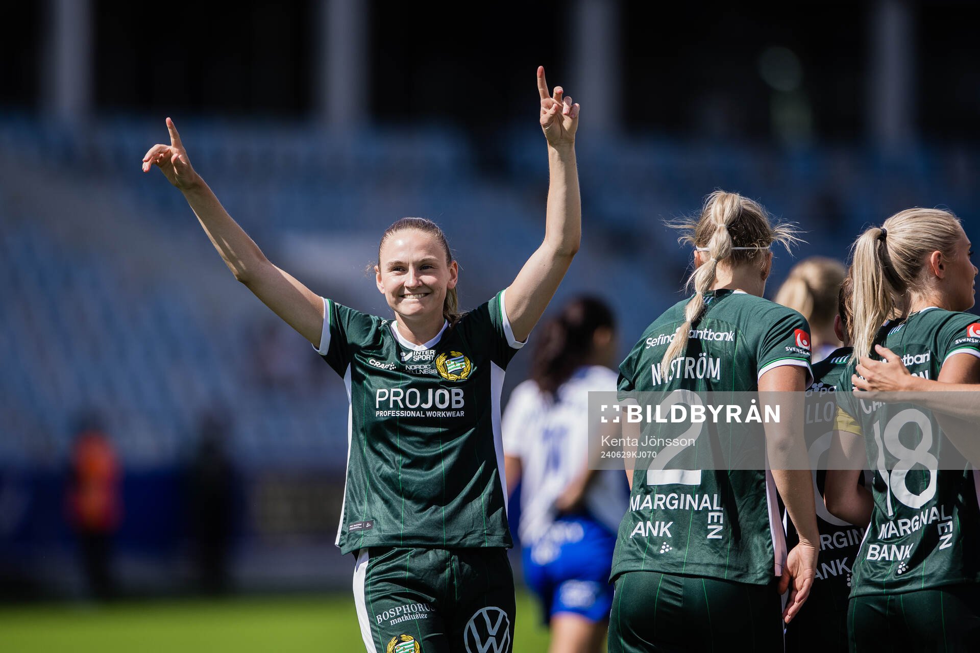 Hammarbys Vilde Hasund jublar