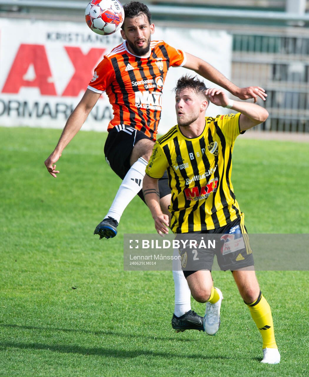 IFK Hässleholms Elliot Pramberg i matchen i div 2 mellan
