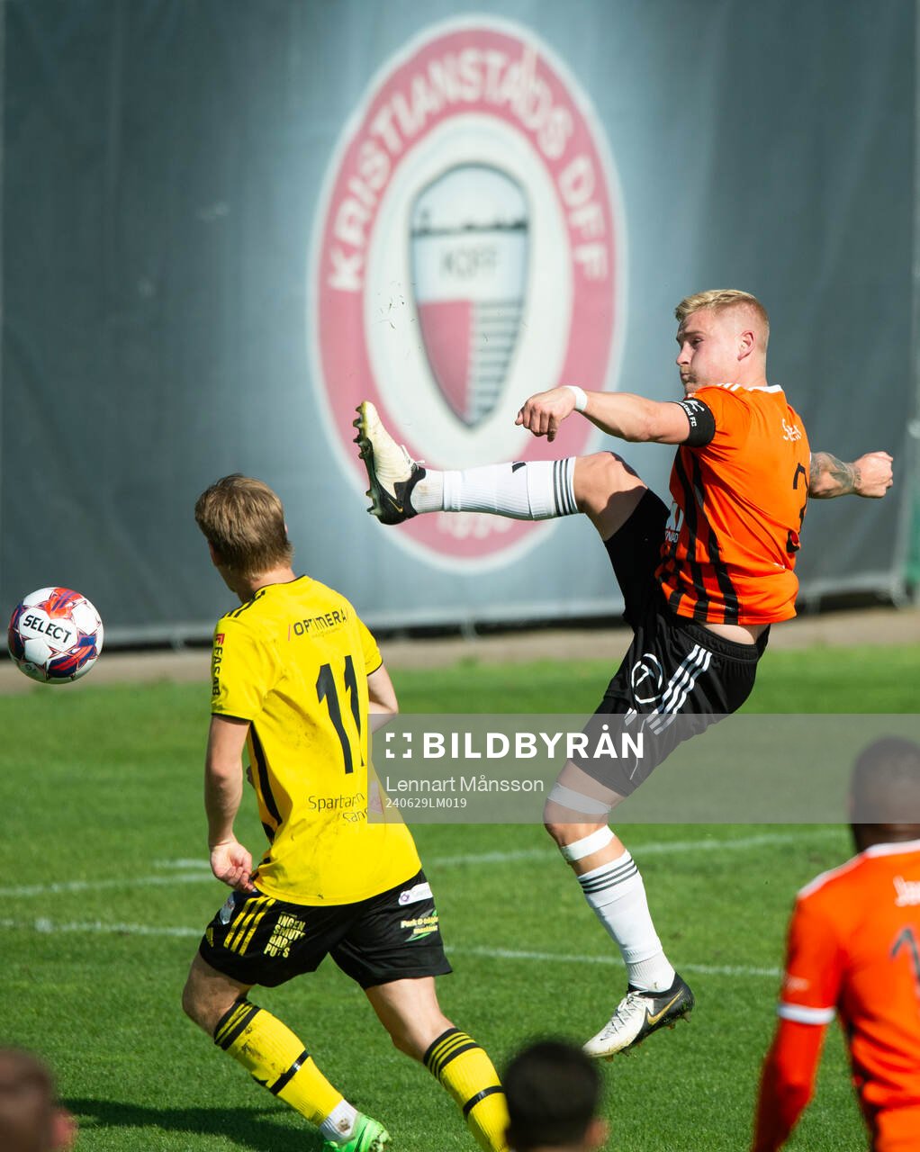 Kristianstads Linus Svensson i matchen i div 2 mellan