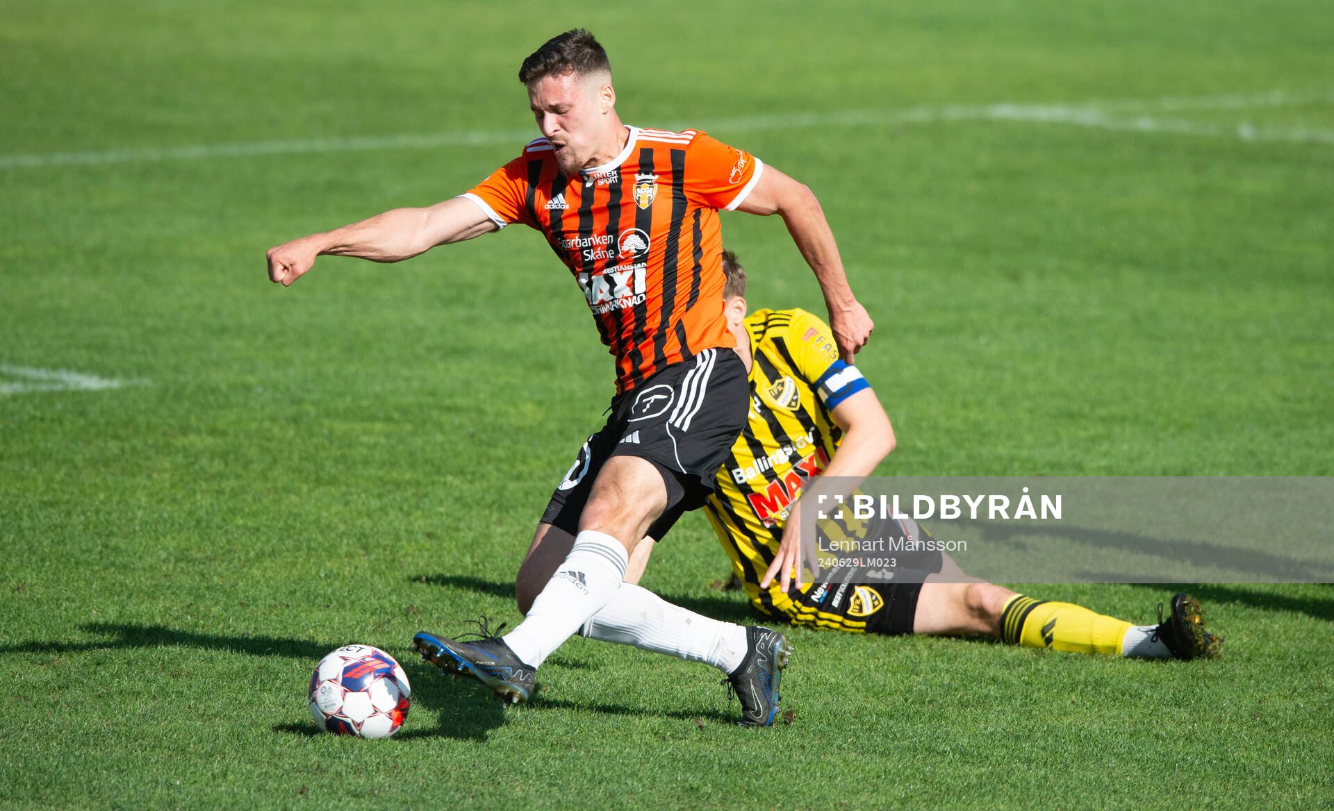 Kristianstads Paolo Lilja mot IFK Hässleholms Axel