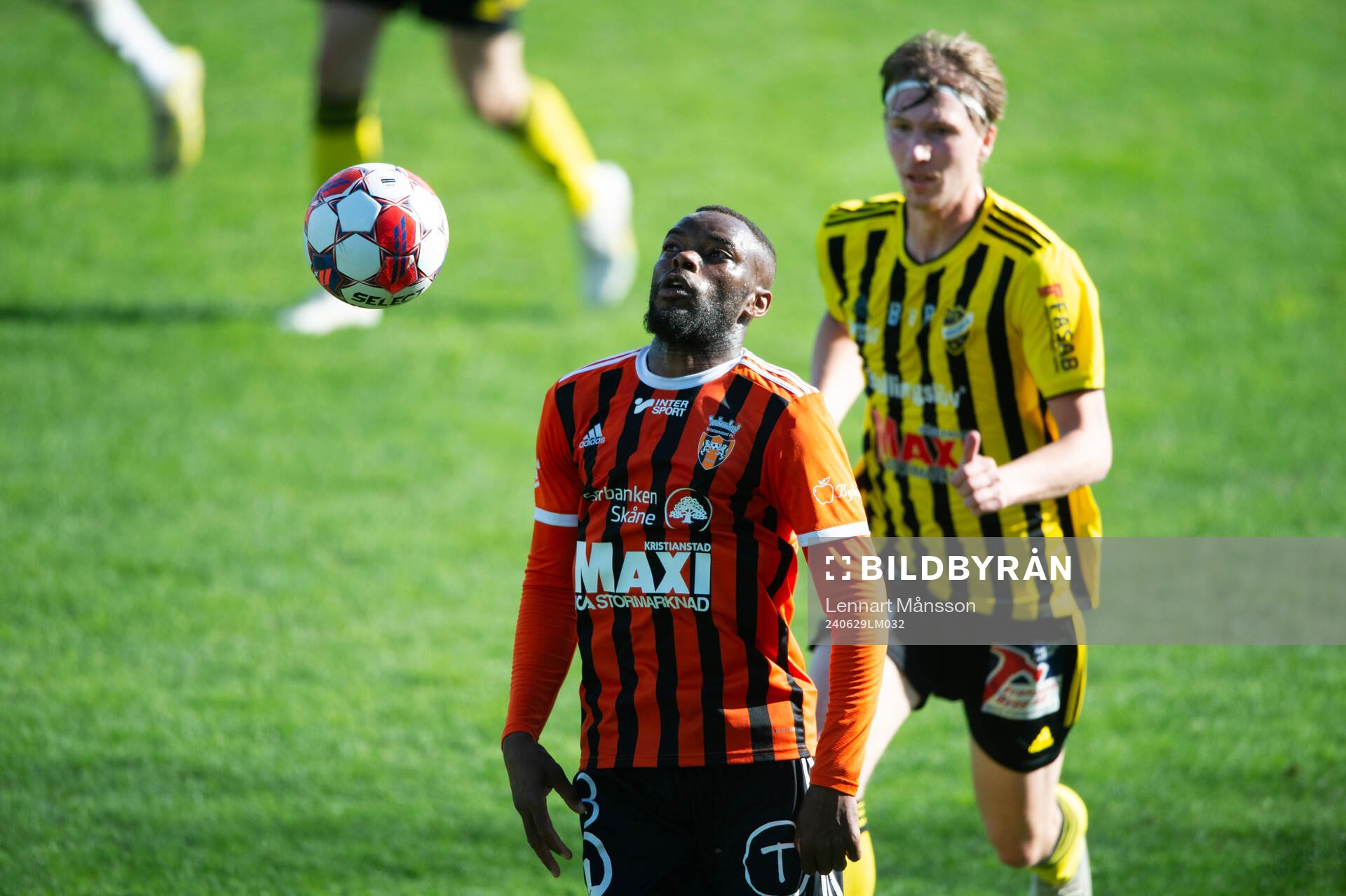 Kristianstads  i matchen i div 2 mellan Kristianstads FC