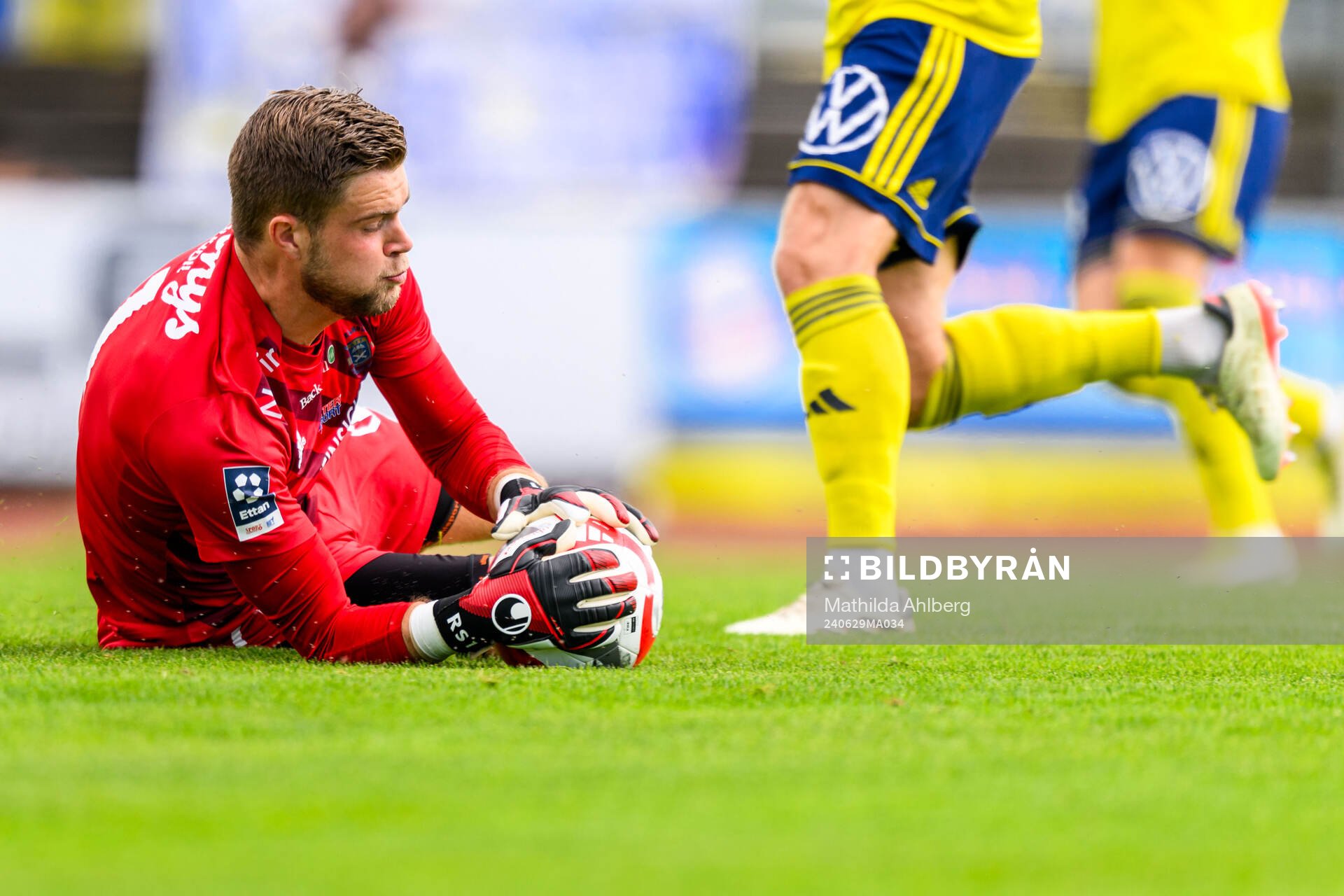 Ängelholms målvakt Robin Streifert