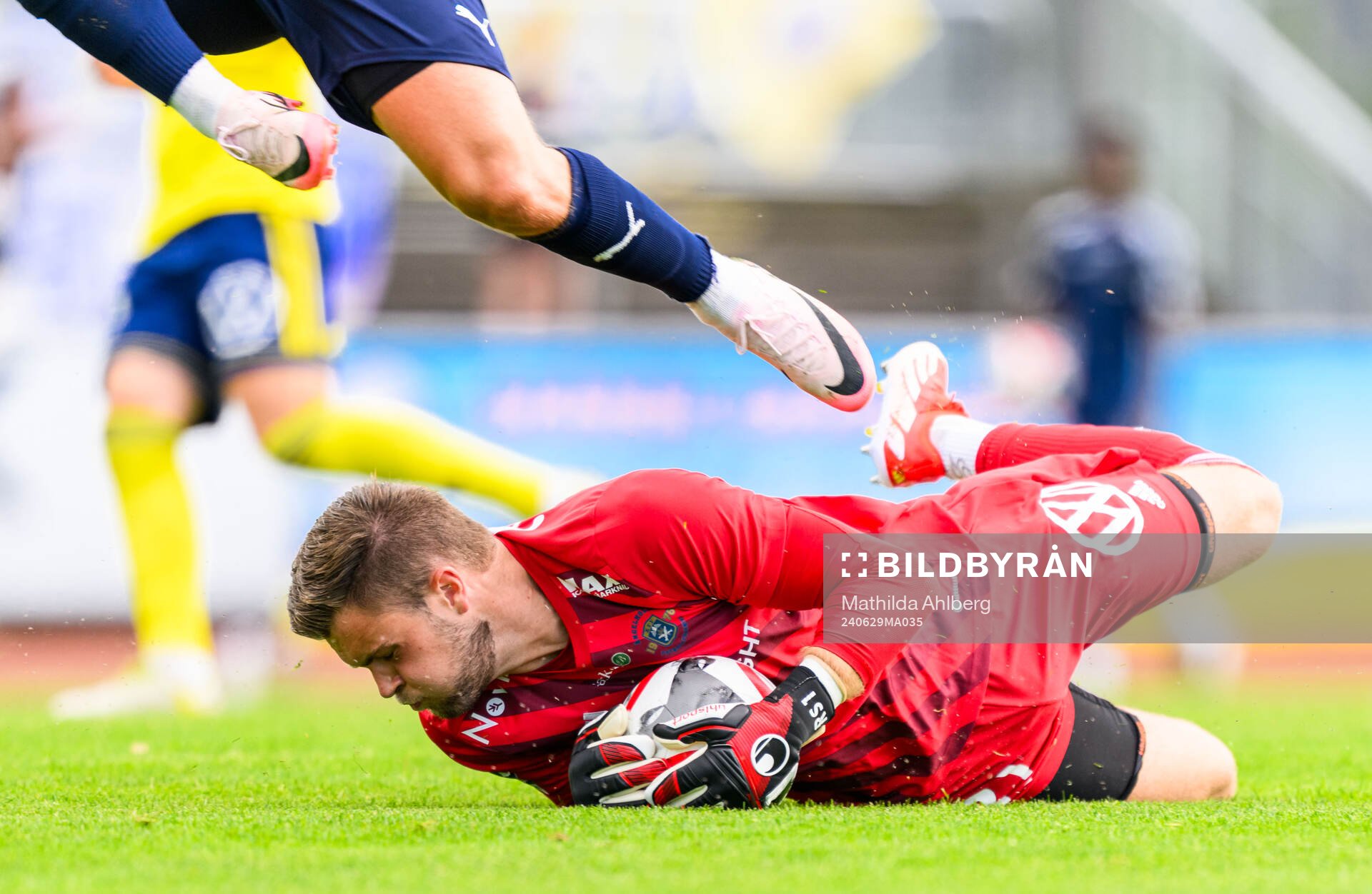 Ängelholms målvakt Robin Streifert