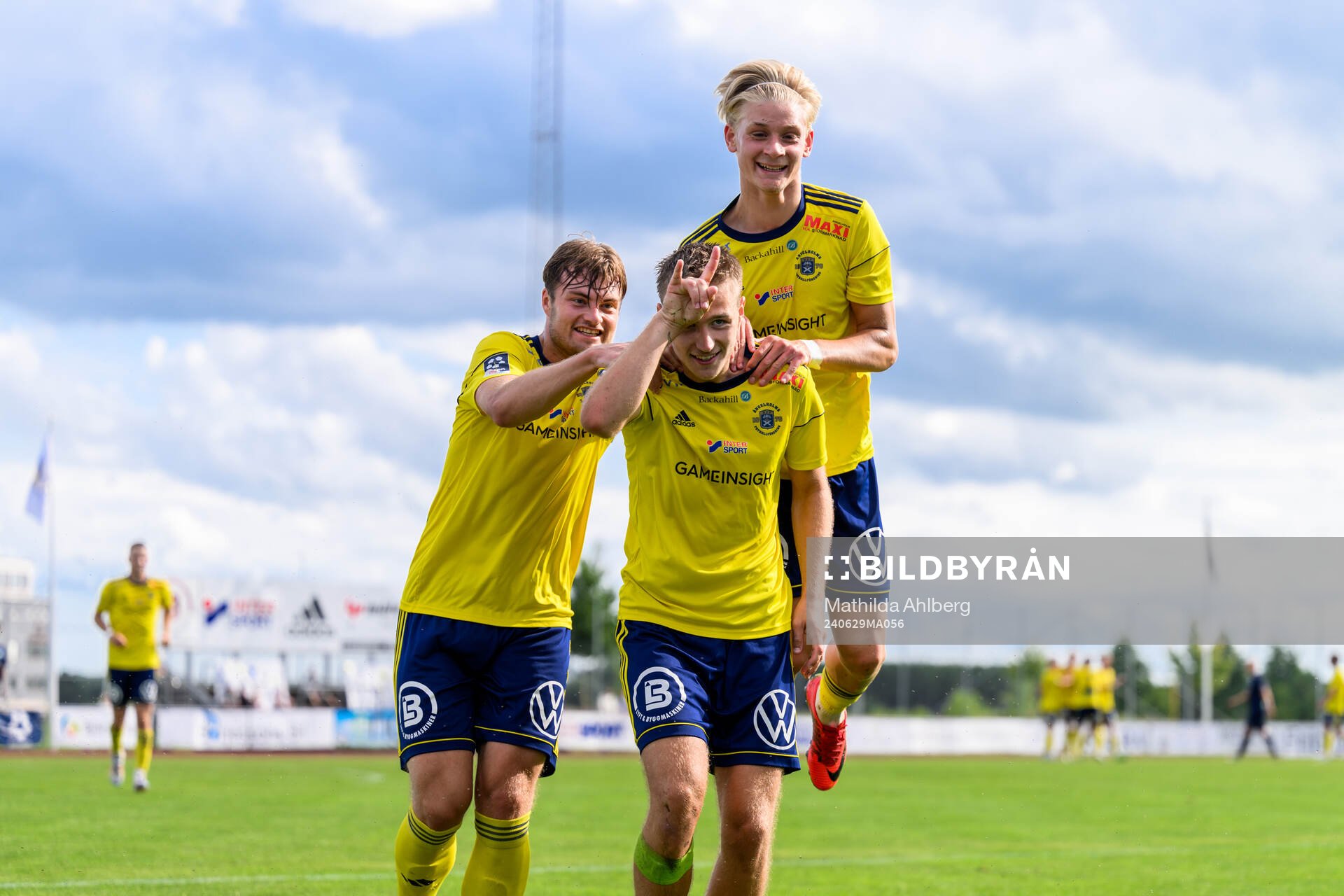 Ängelholms Johan Gudmundsson, André Gustafson och Leo