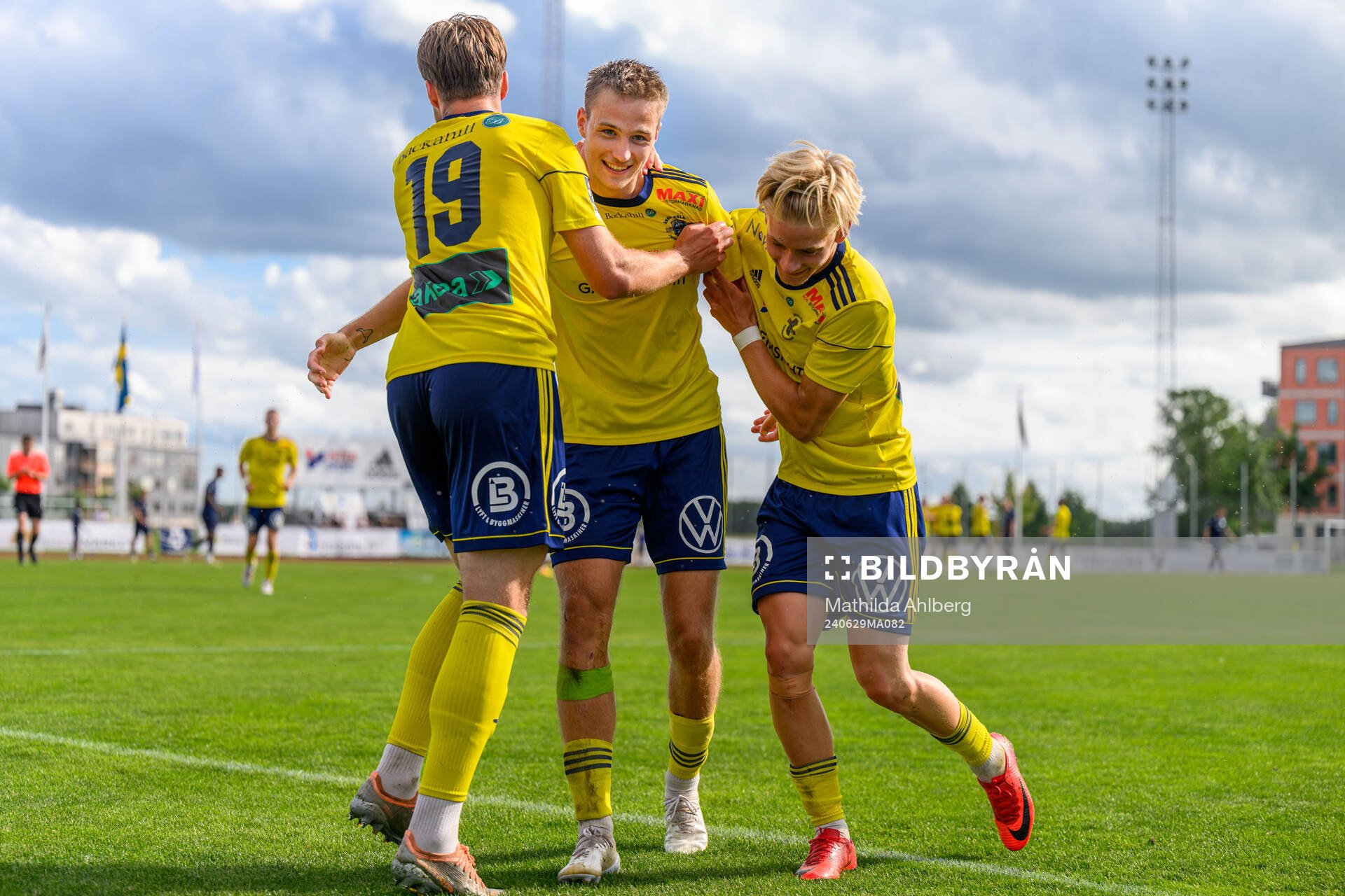 Ängelholms André Gustafson jublar