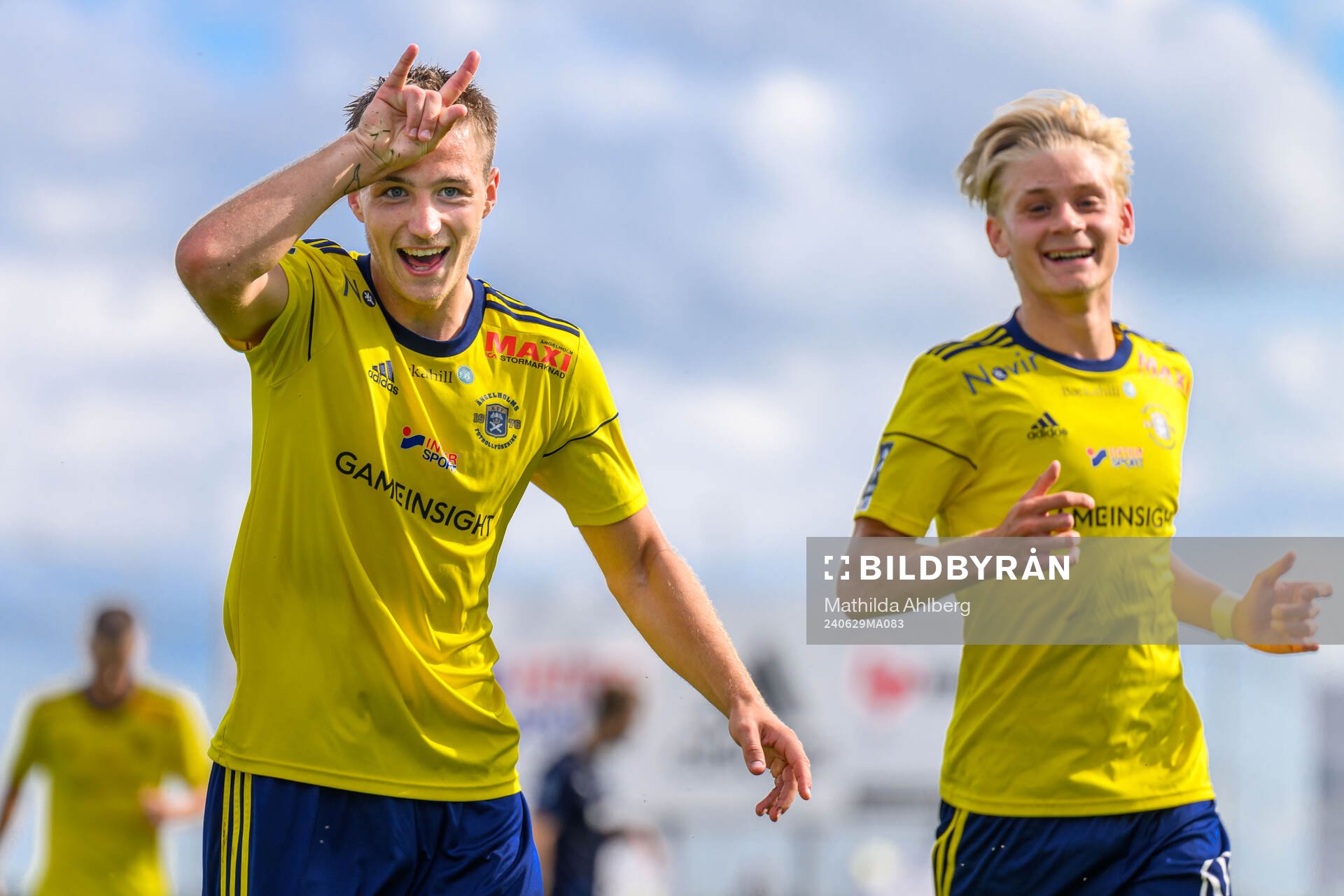 Ängelholms André Gustafson jublar