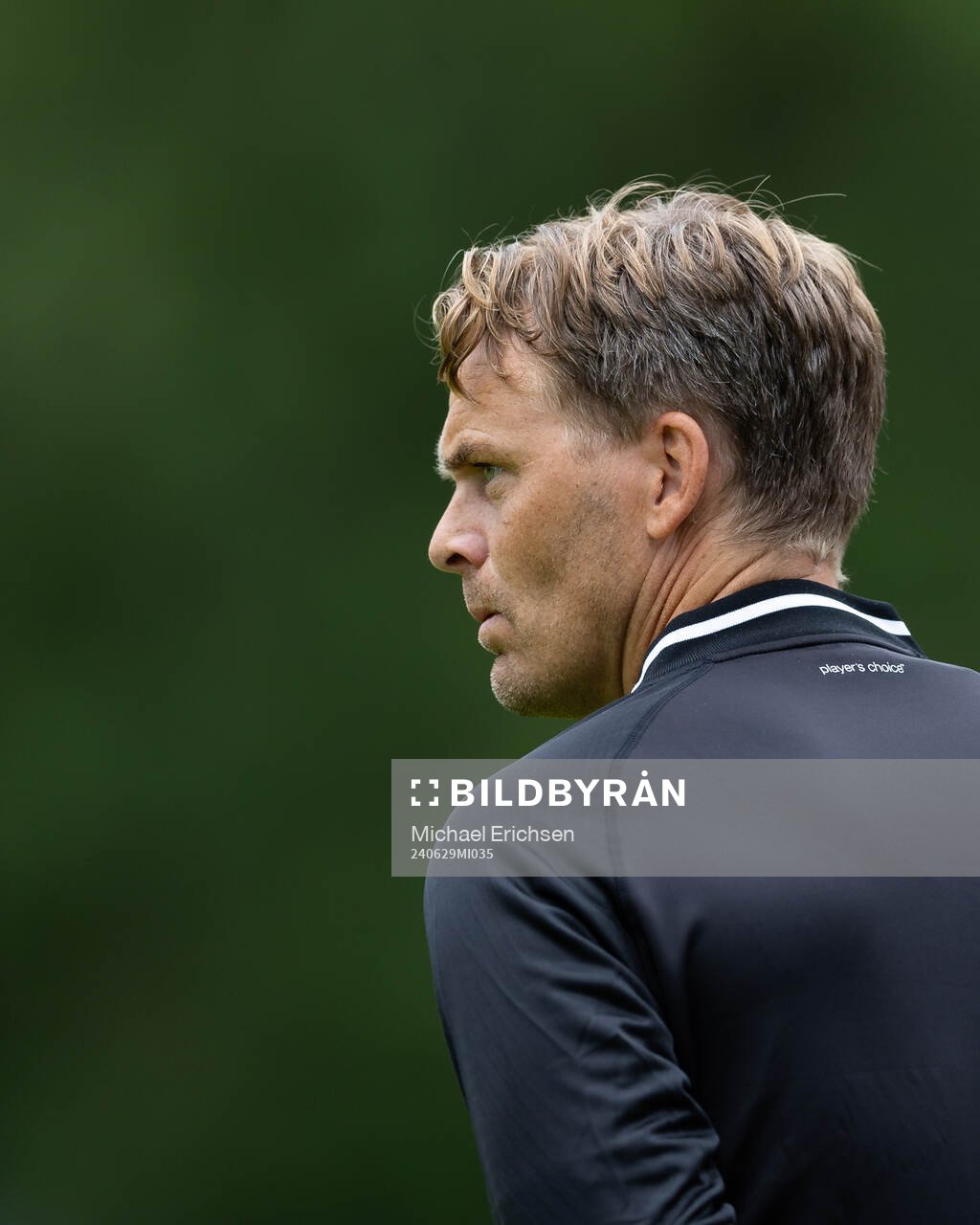 GAIS tränare Fredrik Holmberg innan träningsmatchen i