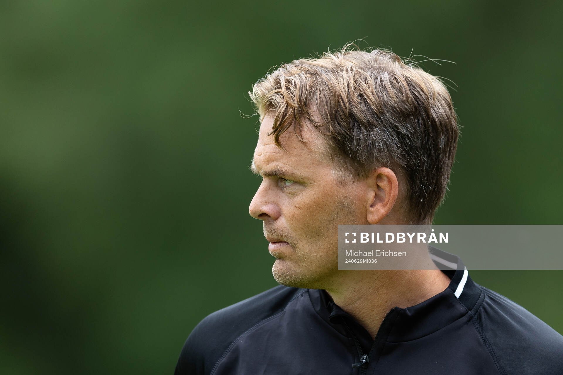 GAIS tränare Fredrik Holmberg innan träningsmatchen i