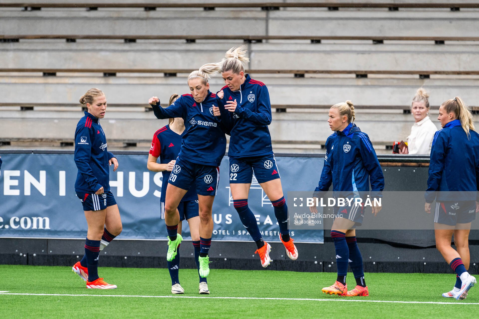 FC Rosengårds Mia Persson och Olivia Schough