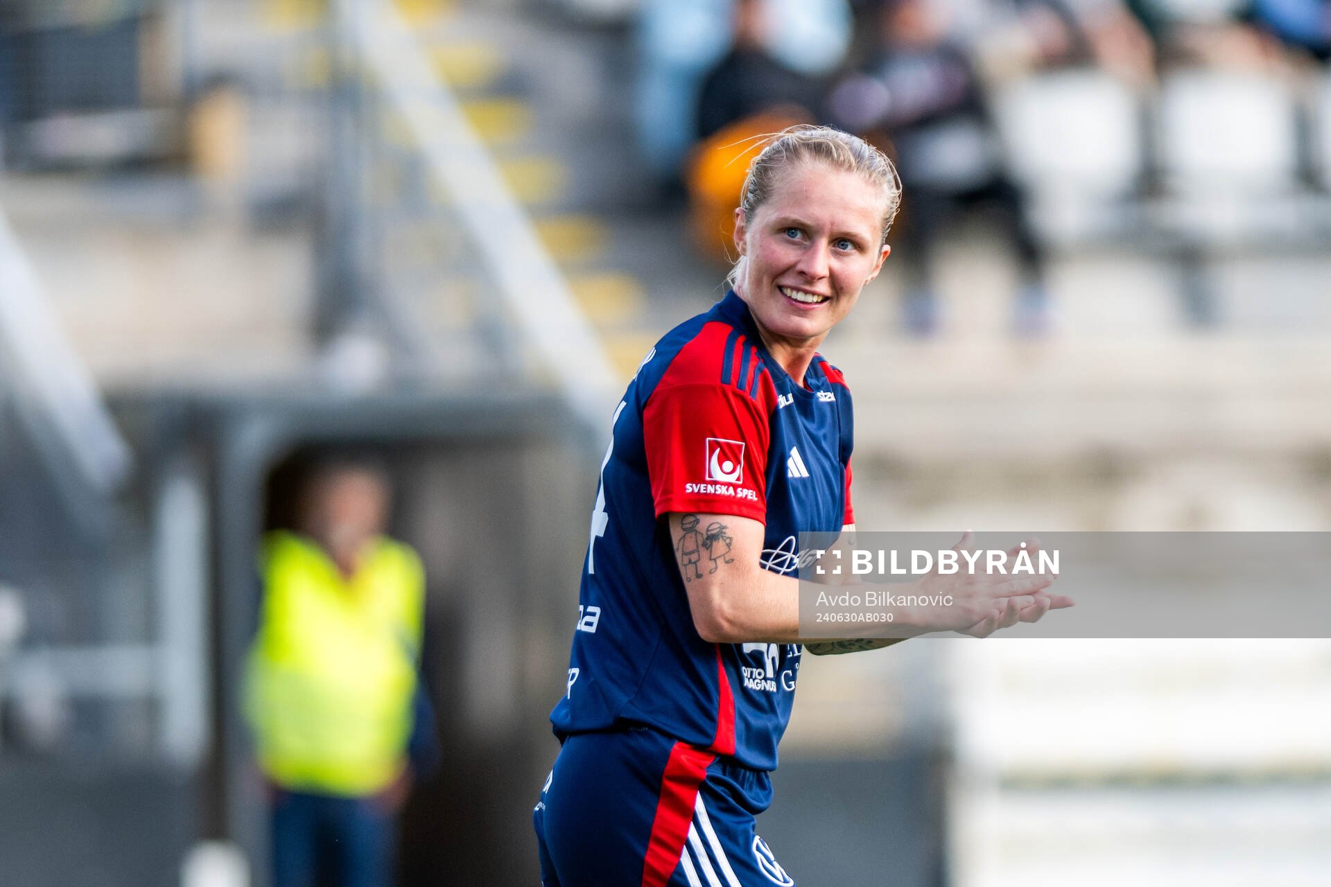 FC Rosengårds Emilia Larsson jublar