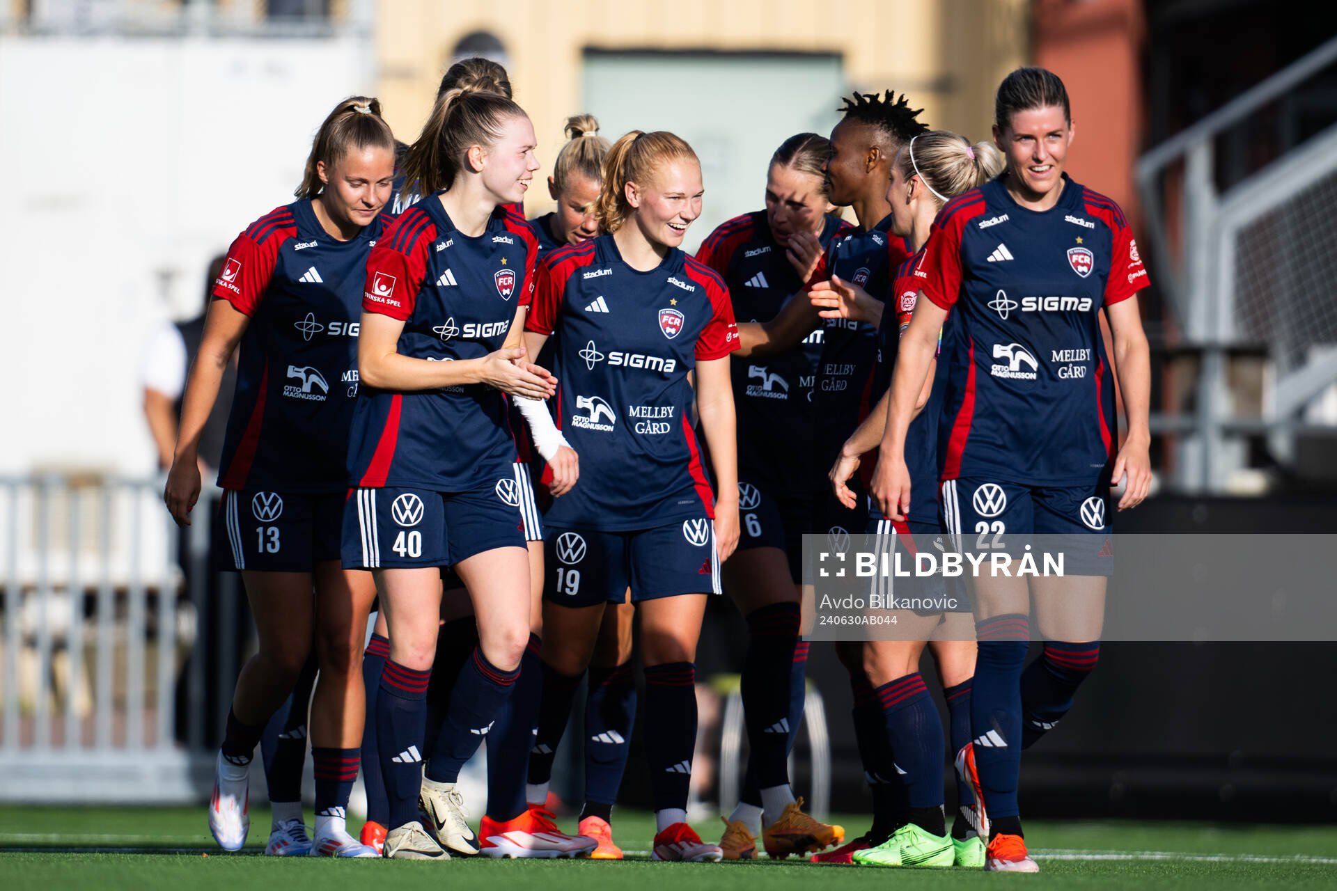 FC Rosengårds Sofie Bruun Bredgaard jublar