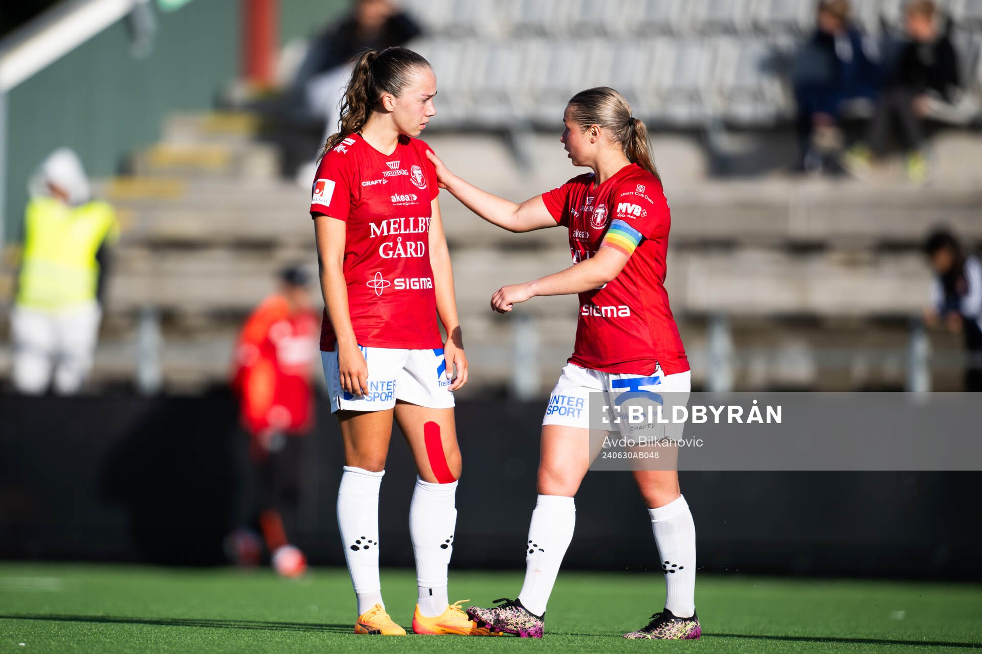 Trelleborgs Athinna Persson Lundgren och Elina Lenir deppar