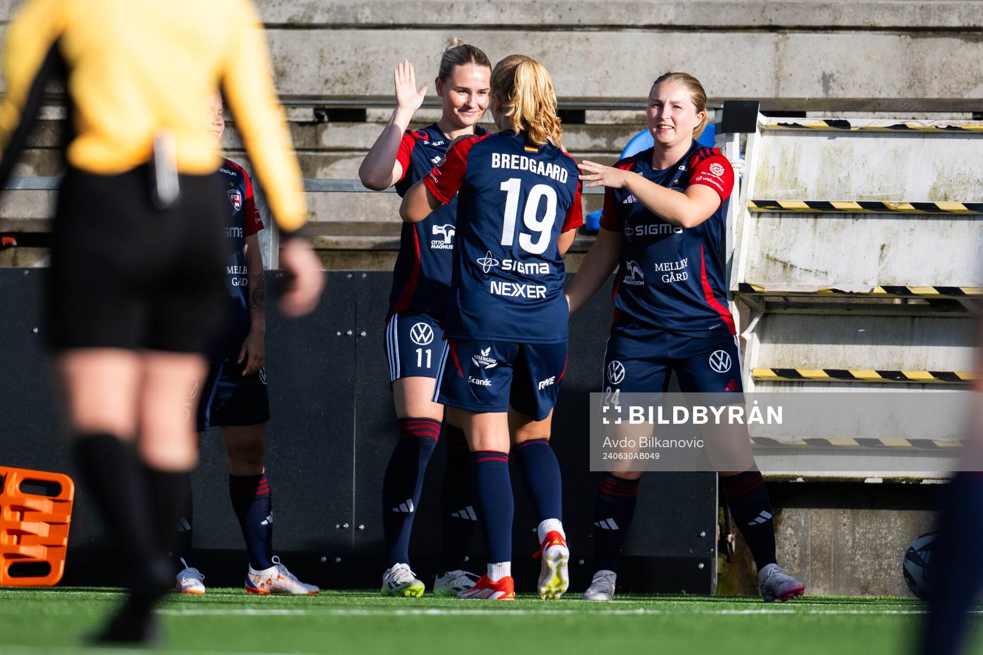 FC Rosengårds Sofie Bruun Bredgaard bytes ut mot Emma