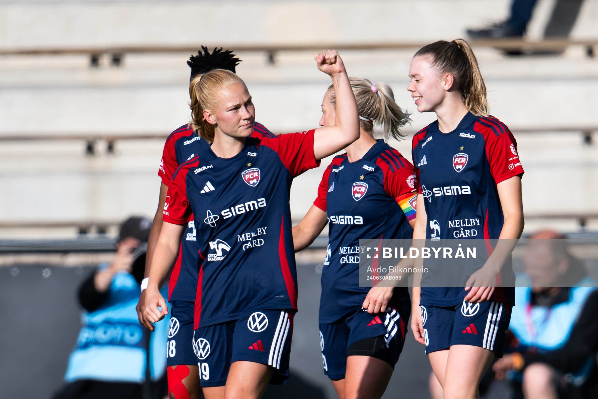 FC Rosengårds Sofie Bruun Bredgaard jublar