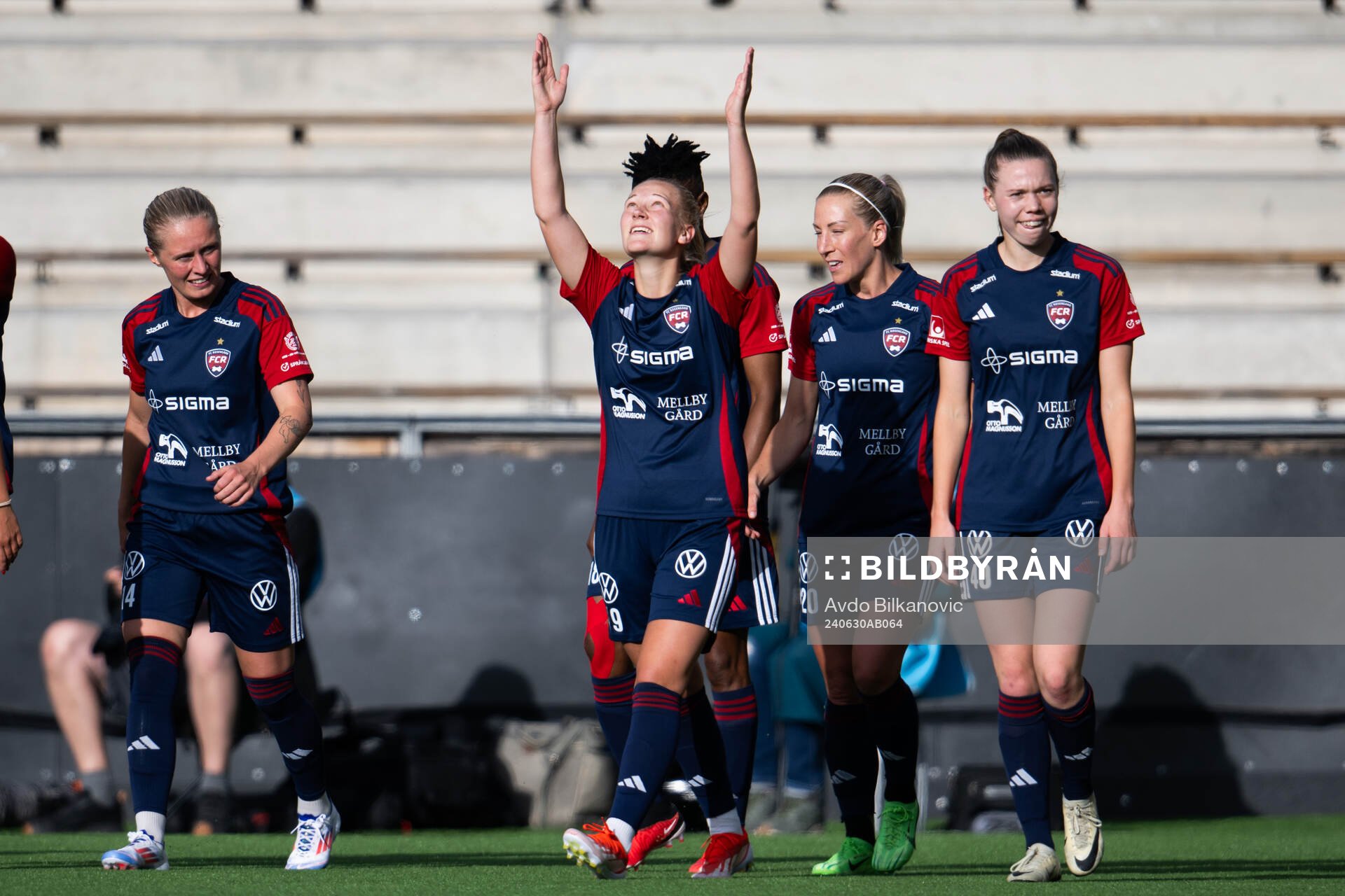 FC Rosengårds Sofie Bruun Bredgaard jublar