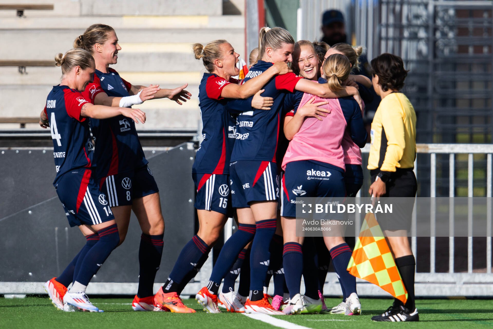 FC Rosengårds Sofie Bruun Bredgaard jublar