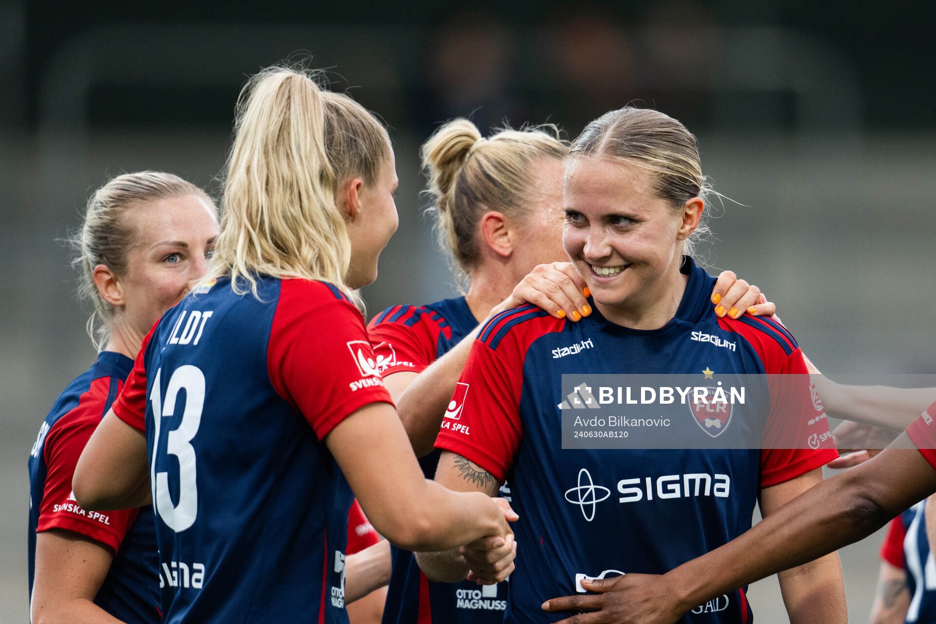 FC Rosengårds Ria Noora Minerva Öling och Olivia Holdt