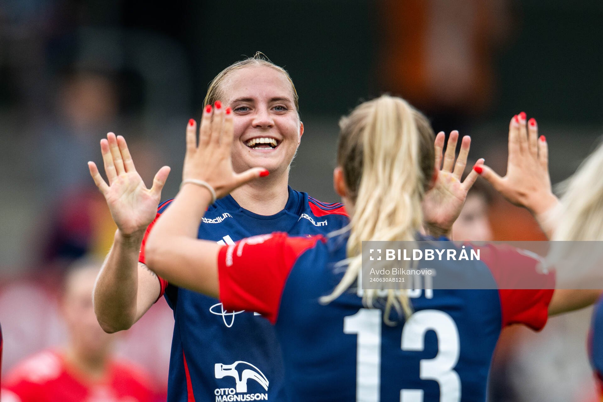 FC Rosengårds Ria Noora Minerva Öling och Olivia Holdt