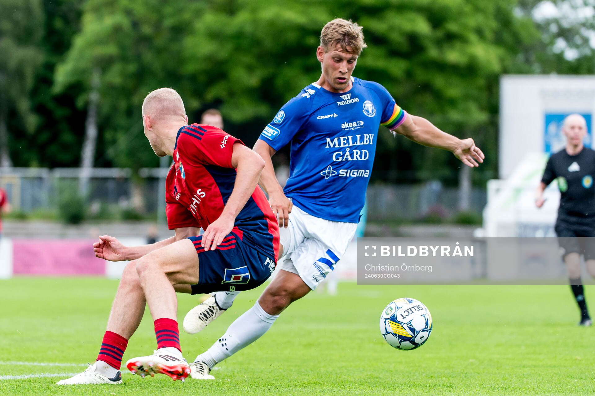 Trelleborgs Tobias Karlsson och Östers Adam Bergmark Wiberg