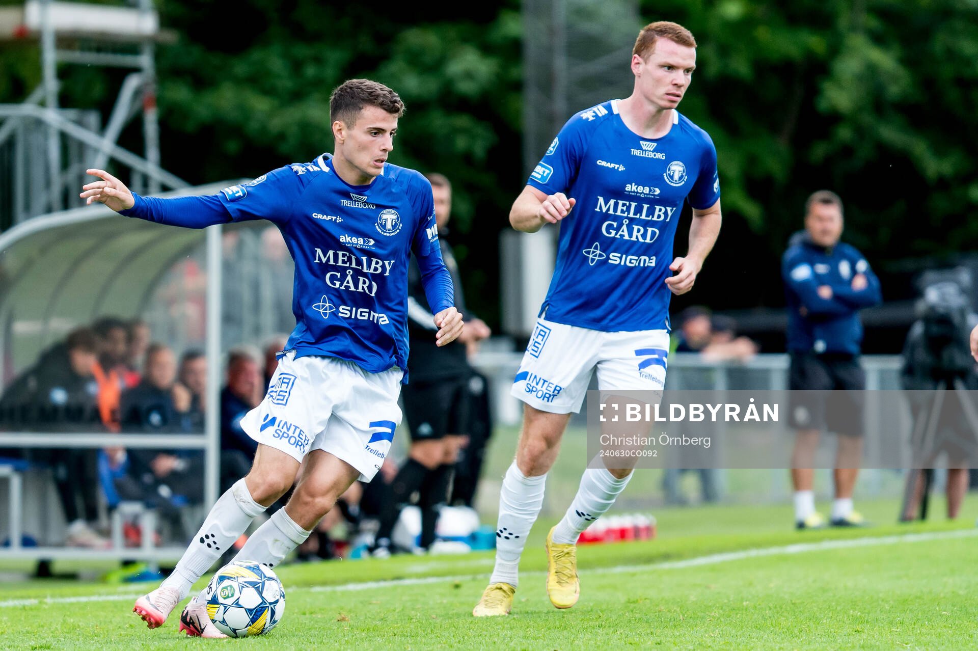 Trelleborgs Eren Alievski och Zander Hyltoft