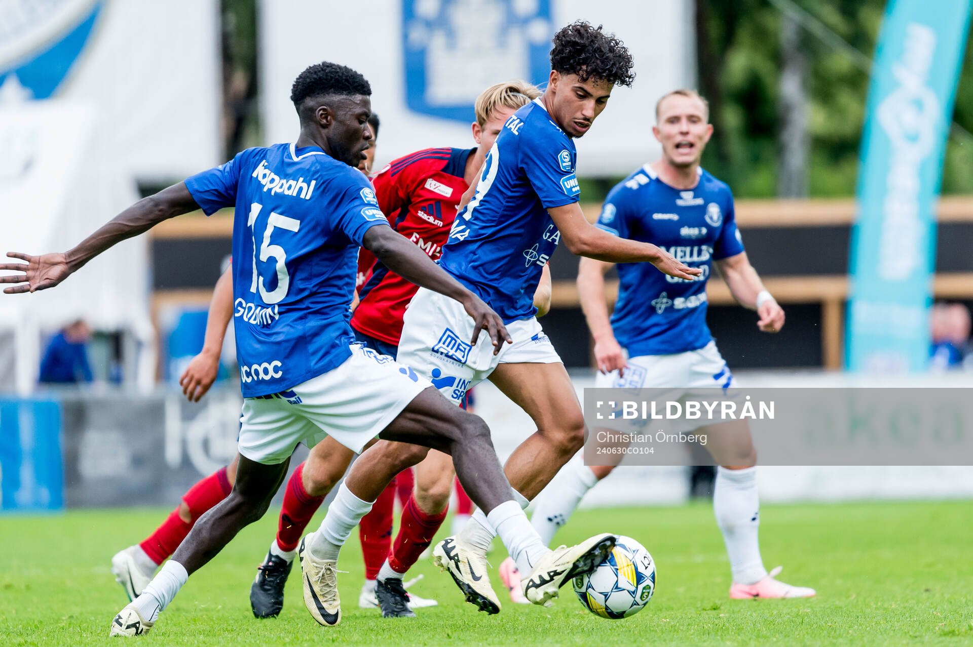 Trelleborgs Emmanuel Godwin och Othmane Salama